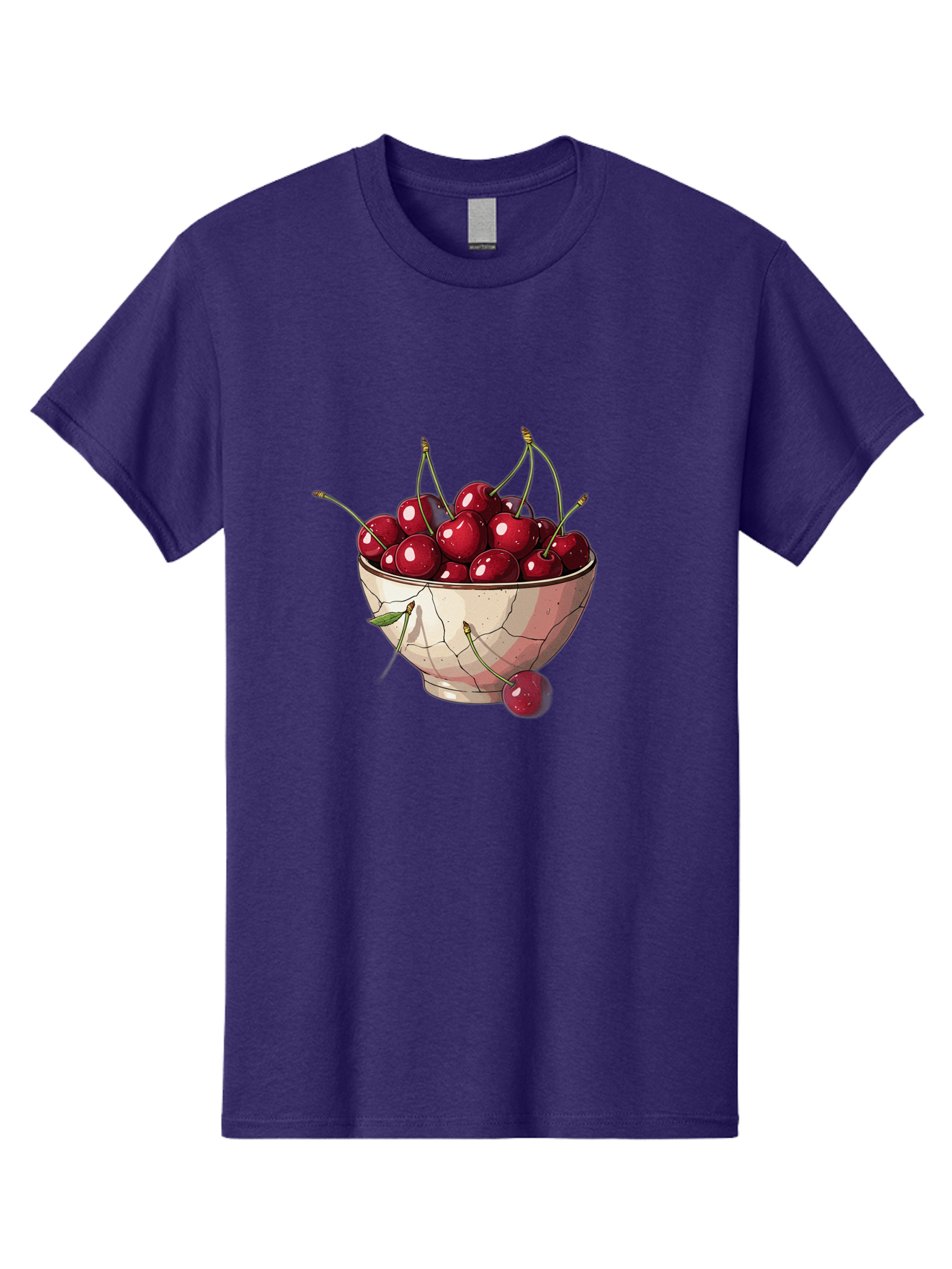 Cherries-In-Bowl-1 Men'S Graphic Tee, 100% Cotton, Comfortable Casual Summer Wear, Machine Washable, Vintage Camera, Old Camera, Antique Camera, Black Camera, Classic Photography, Photography Equipment, Nostalgic Device, Film Camera, Bah732