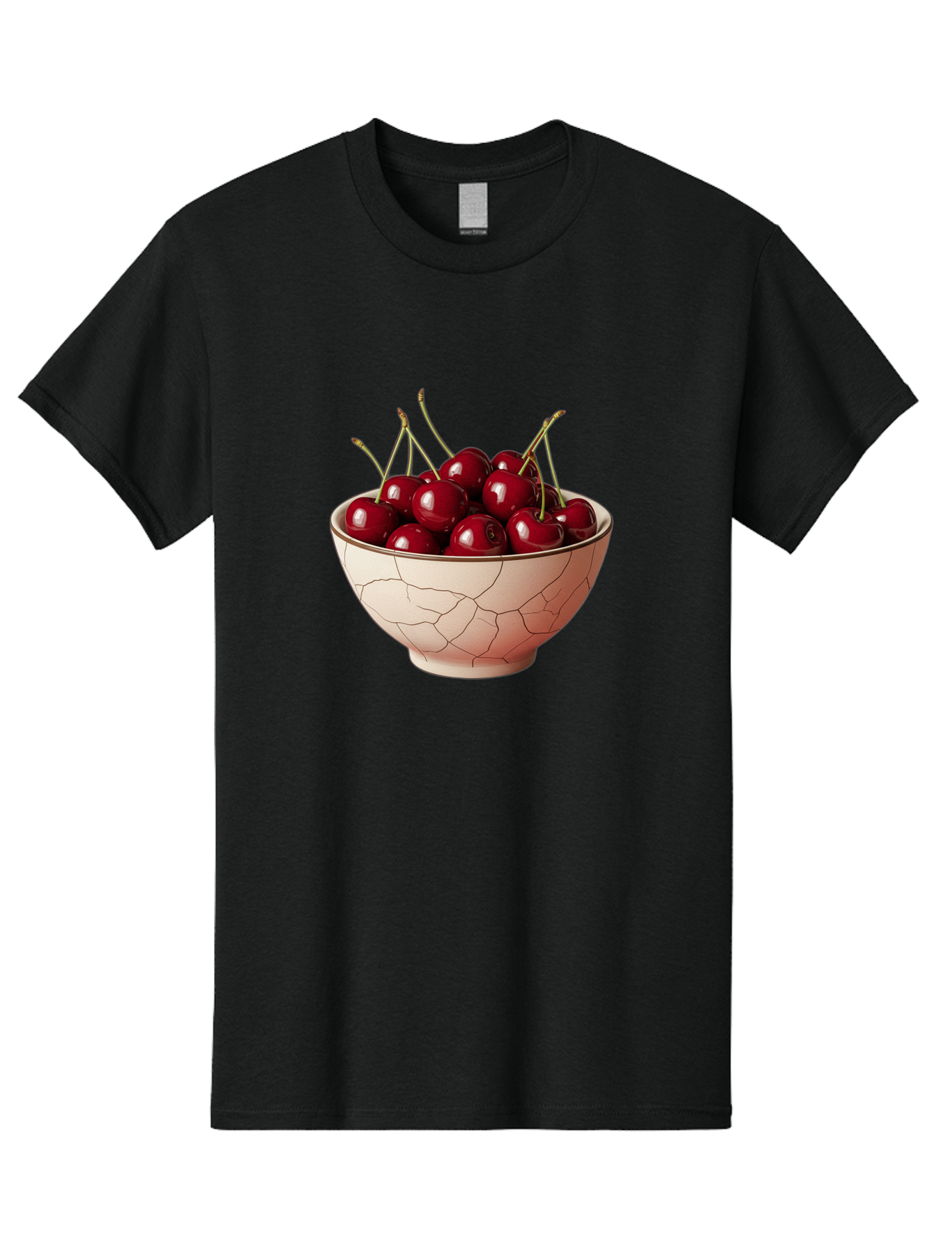 Cherries-In-Bowl-2 Men'S Graphic Tee, 100% Cotton, Comfortable Casual Summer Wear, Machine Washable, Vintage Camera, Old Camera, Antique Camera, Black Camera, Classic Photography, Photography Equipment, Nostalgic Device, Film Camera, Bah733
