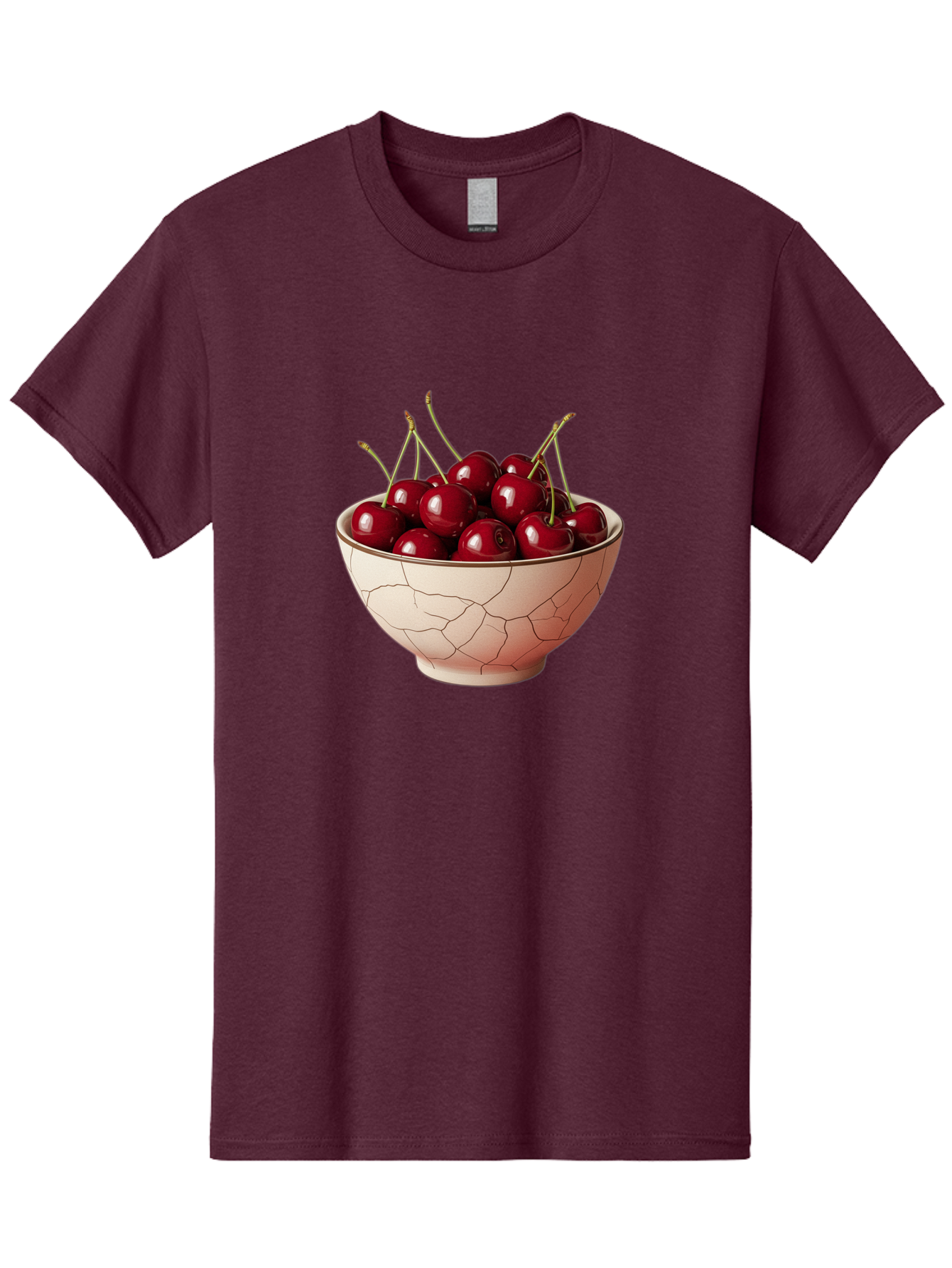 Cherries-In-Bowl-2 Men'S Graphic Tee, 100% Cotton, Comfortable Casual Summer Wear, Machine Washable, Vintage Camera, Old Camera, Antique Camera, Black Camera, Classic Photography, Photography Equipment, Nostalgic Device, Film Camera, Bah733