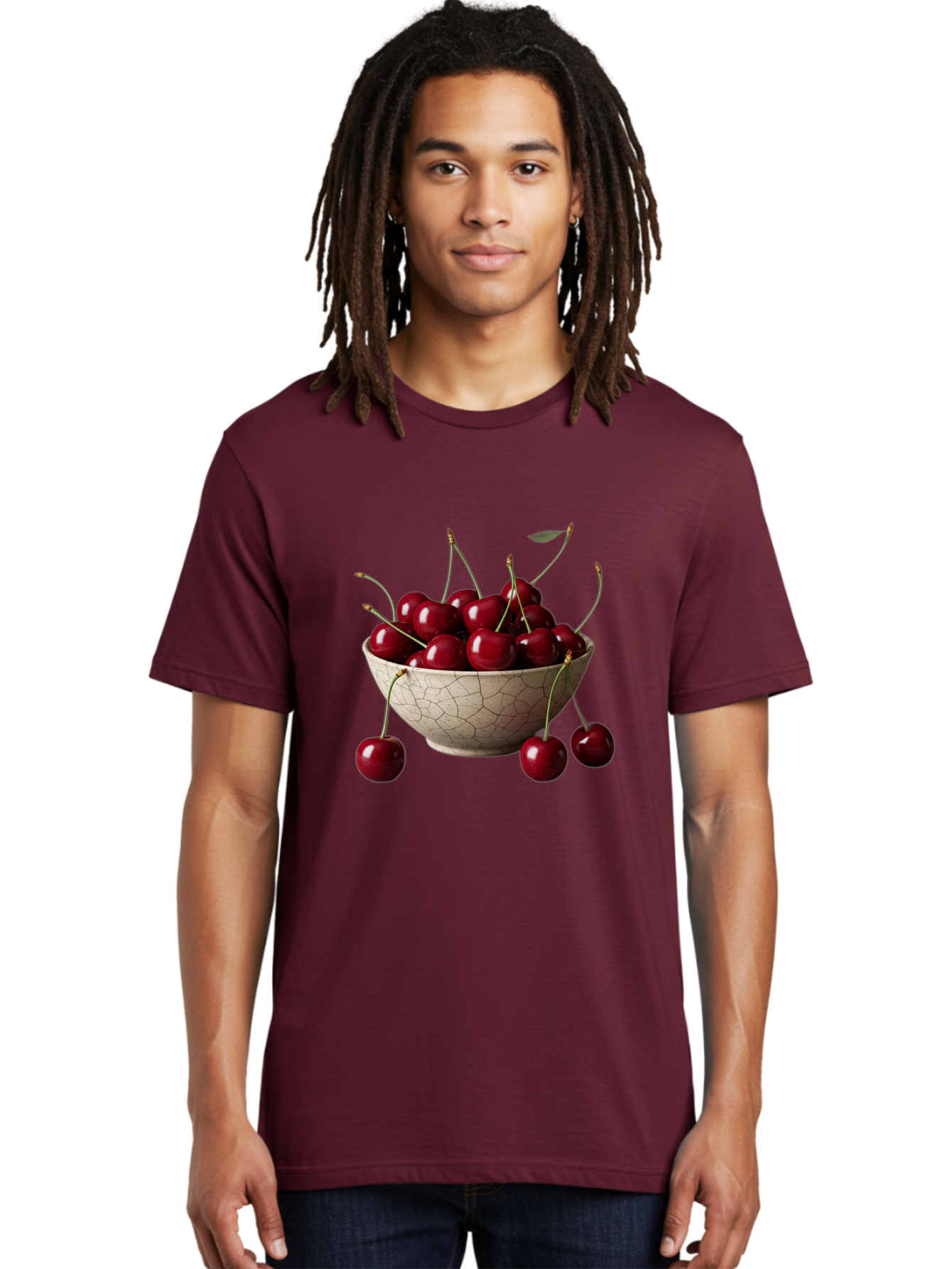 Cherries-In-Bowl Men'S Graphic Tee, 100% Cotton, Comfortable Casual Summer Wear, Machine Washable, Vintage Camera, Old Camera, Antique Camera, Black Camera, Classic Photography, Photography Equipment, Nostalgic Device, Film Camera, Camera Art Bah734