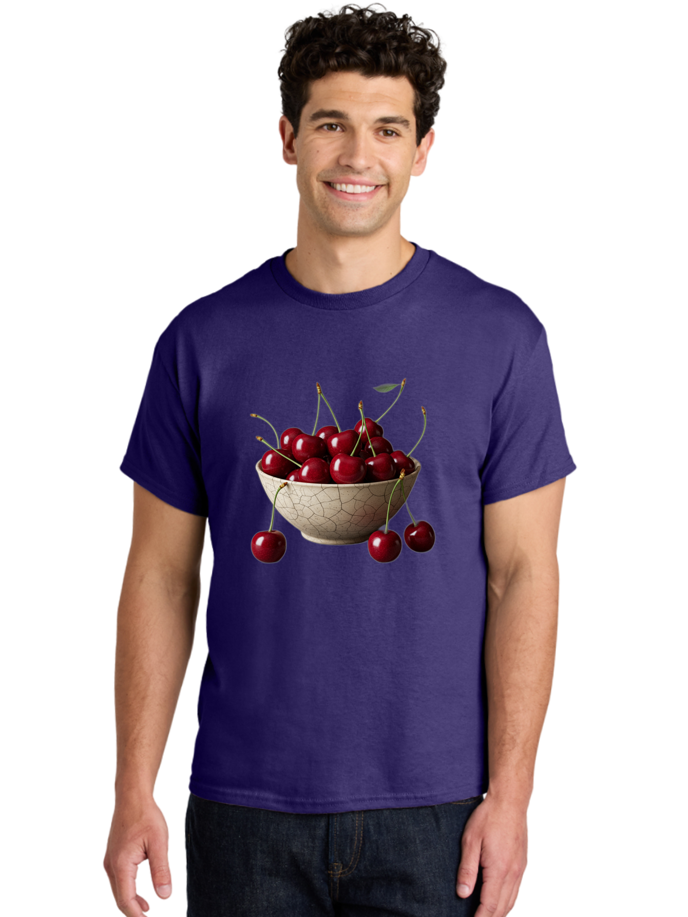 Cherries-In-Bowl Men'S Graphic Tee, 100% Cotton, Comfortable Casual Summer Wear, Machine Washable, Vintage Camera, Old Camera, Antique Camera, Black Camera, Classic Photography, Photography Equipment, Nostalgic Device, Film Camera, Camera Art Bah734