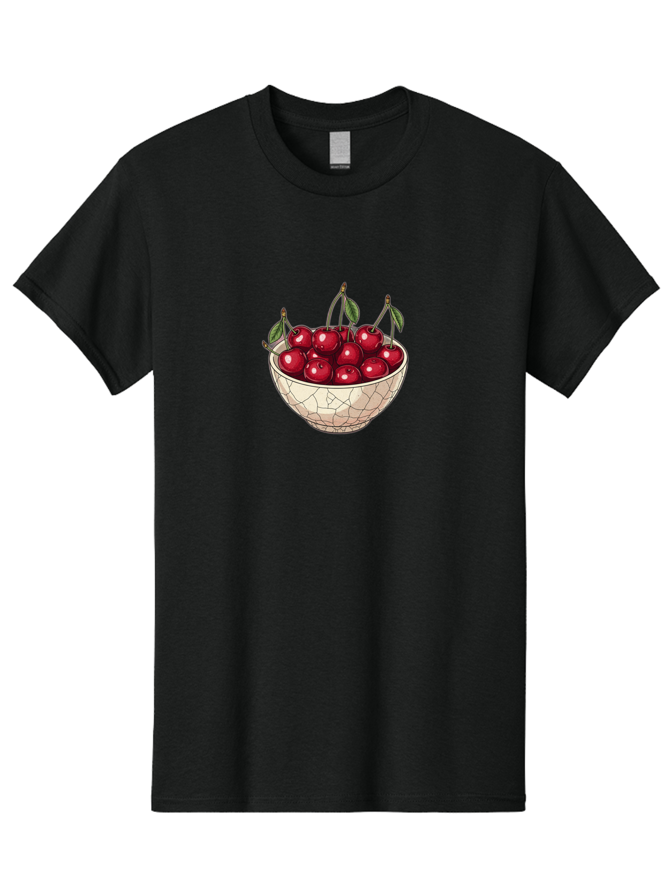 Cherries-In-Ceramic-Bowl Men'S Graphic Tee, 100% Cotton, Comfortable Casual Summer Wear, Machine Washable, Vintage Camera, Old Camera, Antique Camera, Black Camera, Classic Photography, Photography Equipment, Nostalgic Device, Film Camera, Bah735