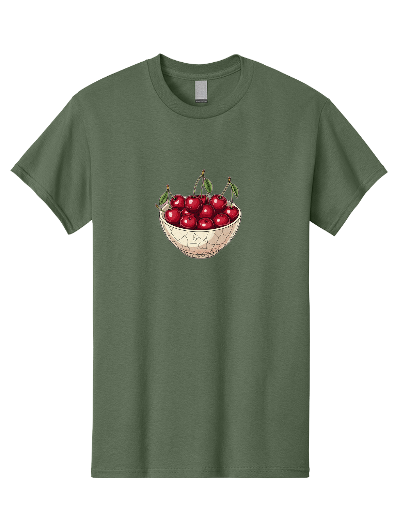 Cherries-In-Ceramic-Bowl Men'S Graphic Tee, 100% Cotton, Comfortable Casual Summer Wear, Machine Washable, Vintage Camera, Old Camera, Antique Camera, Black Camera, Classic Photography, Photography Equipment, Nostalgic Device, Film Camera, Bah735
