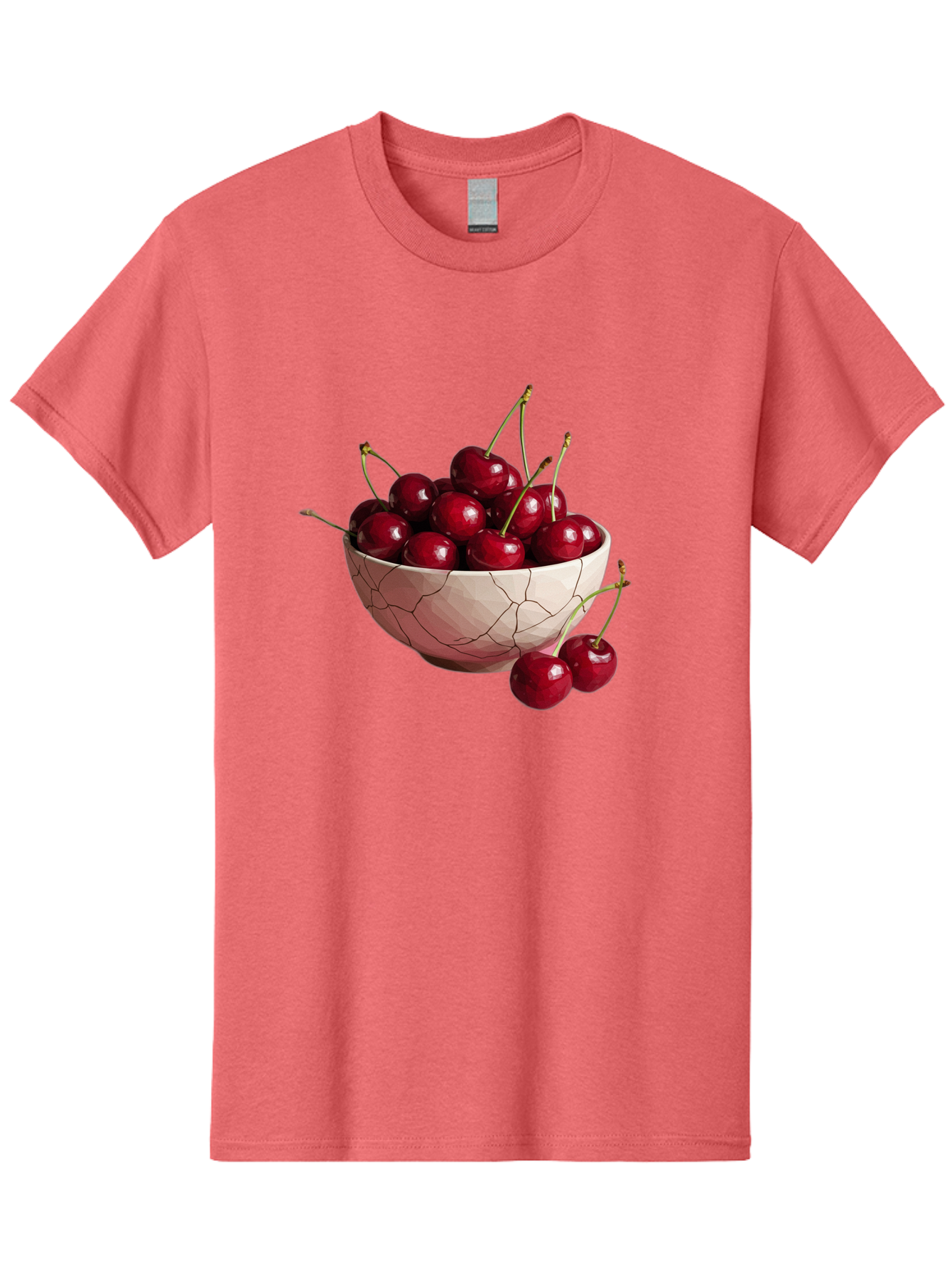 Cherries-In-Cracked-Bowl-1 Men'S Graphic Tee, 100% Cotton, Comfortable Casual Summer Wear, Machine Washable, Vintage Camera, Old Camera, Antique Camera, Black Camera, Classic Photography, Photography Equipment, Nostalgic Device, Film Camera, Bah736