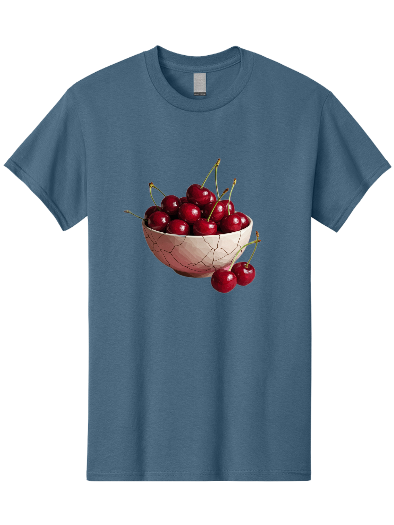 Cherries-In-Cracked-Bowl-1 Men'S Graphic Tee, 100% Cotton, Comfortable Casual Summer Wear, Machine Washable, Vintage Camera, Old Camera, Antique Camera, Black Camera, Classic Photography, Photography Equipment, Nostalgic Device, Film Camera, Bah736