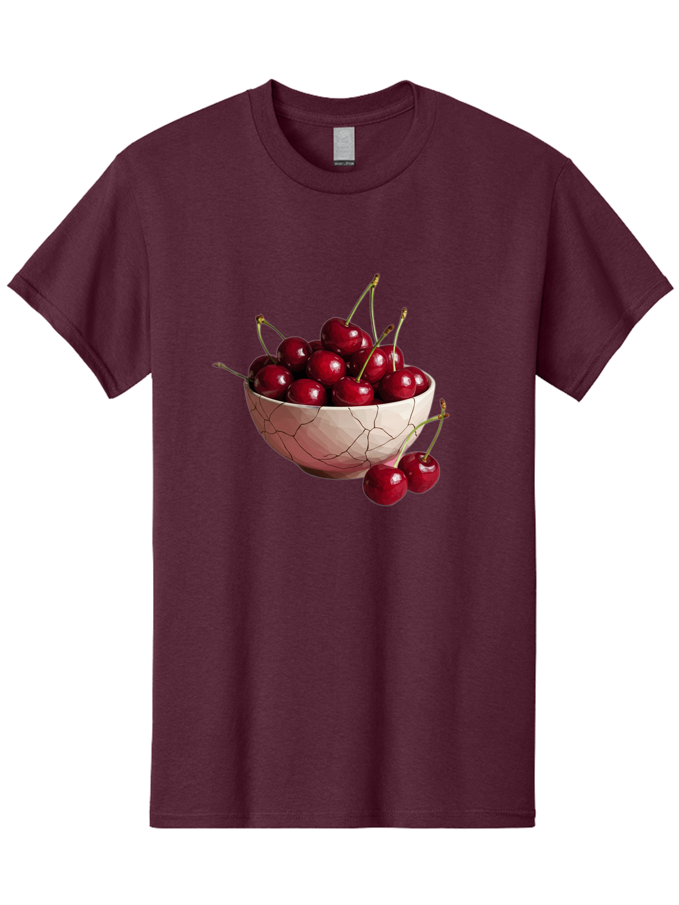 Cherries-In-Cracked-Bowl-1 Men'S Graphic Tee, 100% Cotton, Comfortable Casual Summer Wear, Machine Washable, Vintage Camera, Old Camera, Antique Camera, Black Camera, Classic Photography, Photography Equipment, Nostalgic Device, Film Camera, Bah736