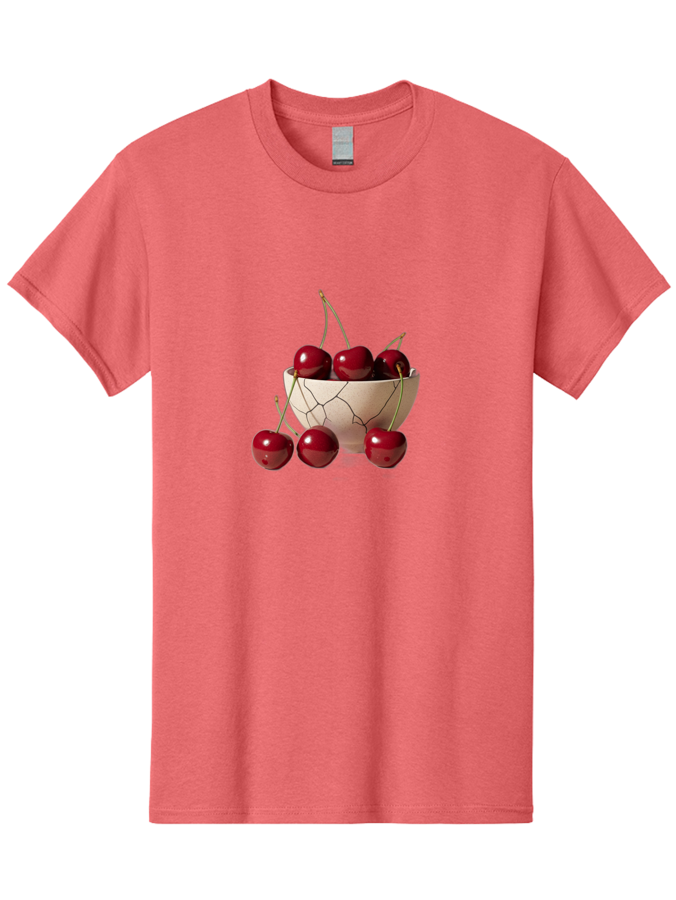 Cherries-In-Cracked-Bowl-2 Men'S Graphic Tee, 100% Cotton, Comfortable Casual Summer Wear, Machine Washable, Vintage Camera, Old Camera, Antique Camera, Black Camera, Classic Photography, Photography Equipment, Nostalgic Device, Film Camera, Bah737