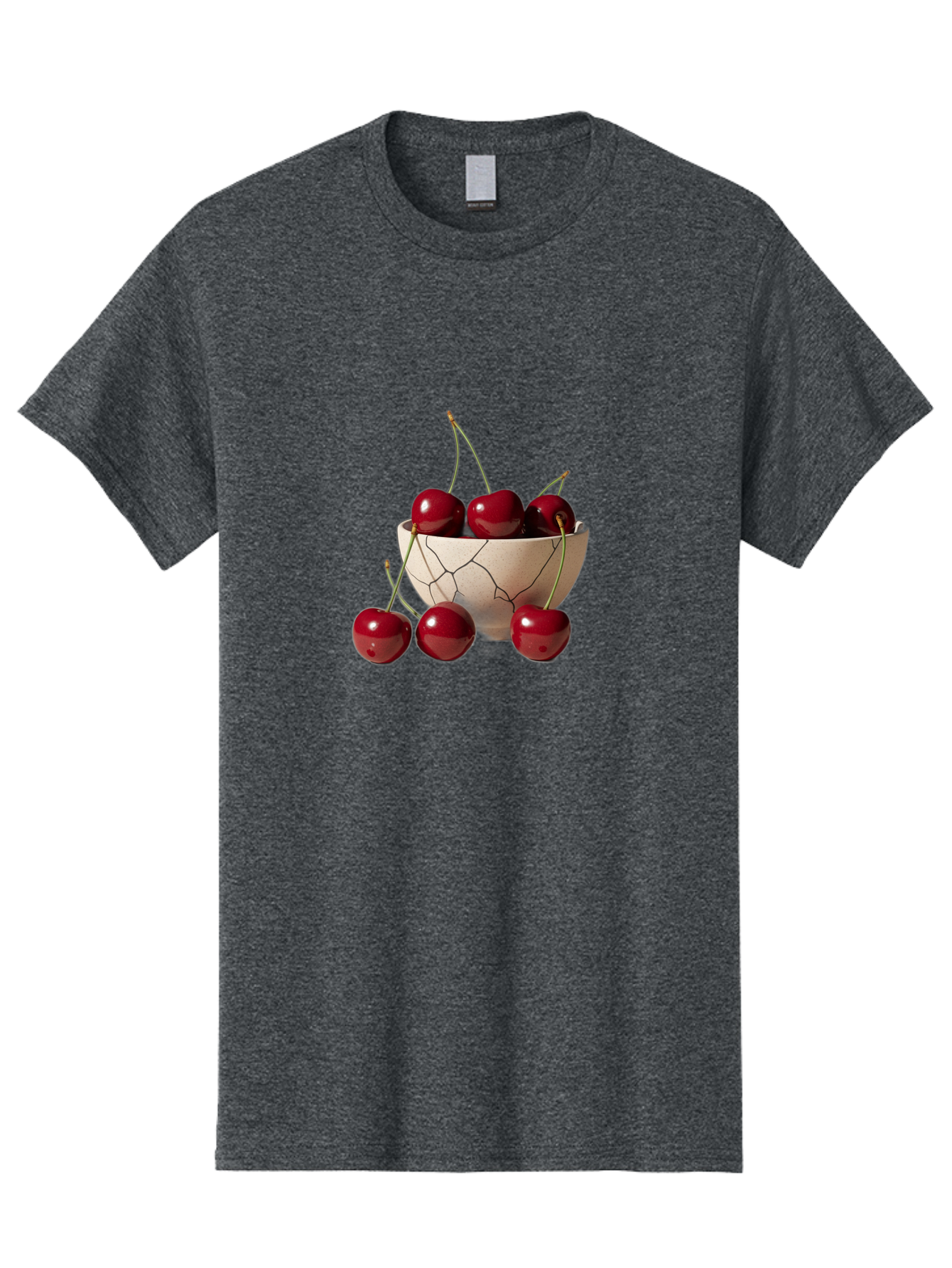 Cherries-In-Cracked-Bowl-2 Men'S Graphic Tee, 100% Cotton, Comfortable Casual Summer Wear, Machine Washable, Vintage Camera, Old Camera, Antique Camera, Black Camera, Classic Photography, Photography Equipment, Nostalgic Device, Film Camera, Bah737