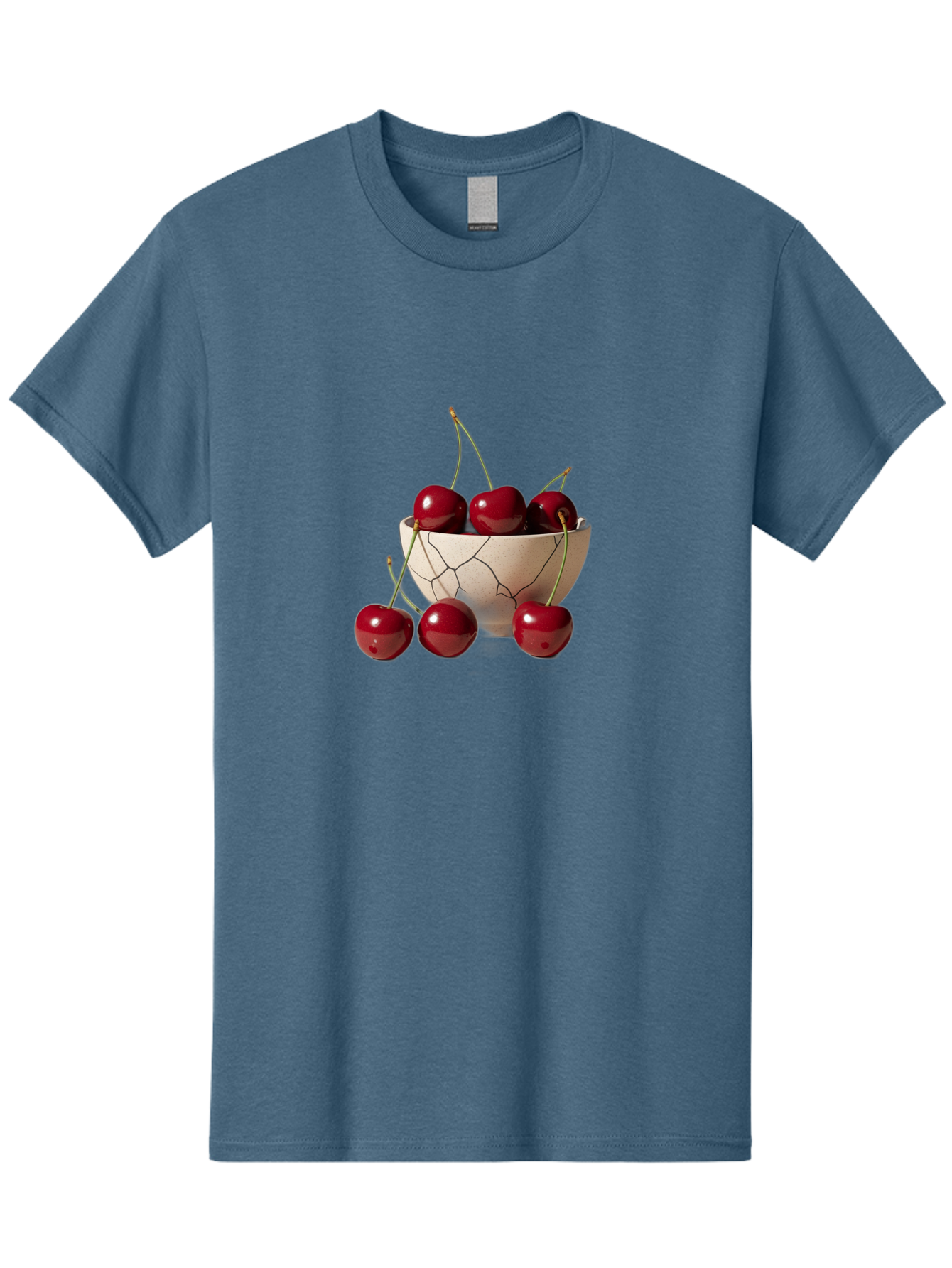 Cherries-In-Cracked-Bowl-2 Men'S Graphic Tee, 100% Cotton, Comfortable Casual Summer Wear, Machine Washable, Vintage Camera, Old Camera, Antique Camera, Black Camera, Classic Photography, Photography Equipment, Nostalgic Device, Film Camera, Bah737