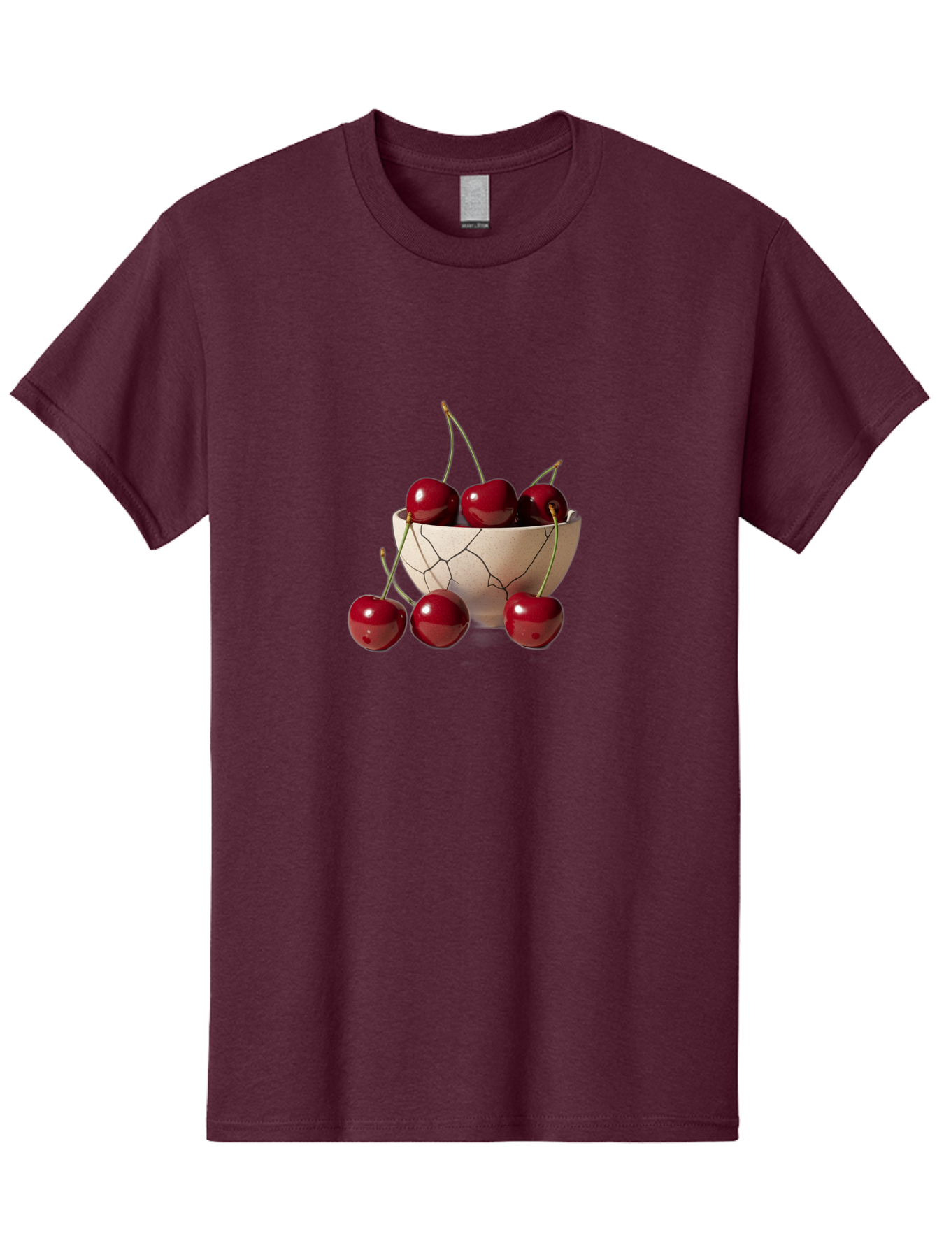 Cherries-In-Cracked-Bowl-2 Men'S Graphic Tee, 100% Cotton, Comfortable Casual Summer Wear, Machine Washable, Vintage Camera, Old Camera, Antique Camera, Black Camera, Classic Photography, Photography Equipment, Nostalgic Device, Film Camera, Bah737