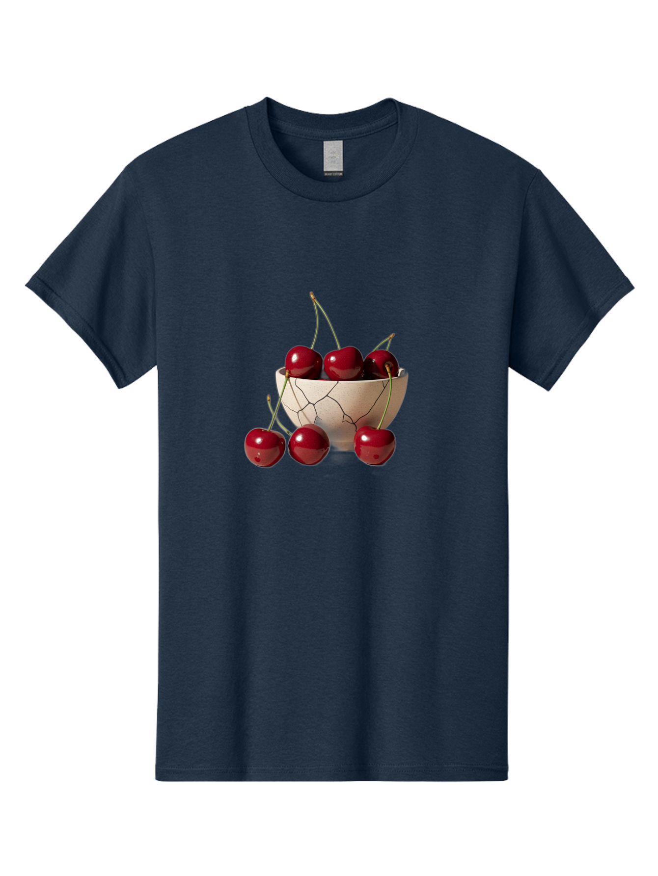 Cherries-In-Cracked-Bowl-2 Men'S Graphic Tee, 100% Cotton, Comfortable Casual Summer Wear, Machine Washable, Vintage Camera, Old Camera, Antique Camera, Black Camera, Classic Photography, Photography Equipment, Nostalgic Device, Film Camera, Bah737