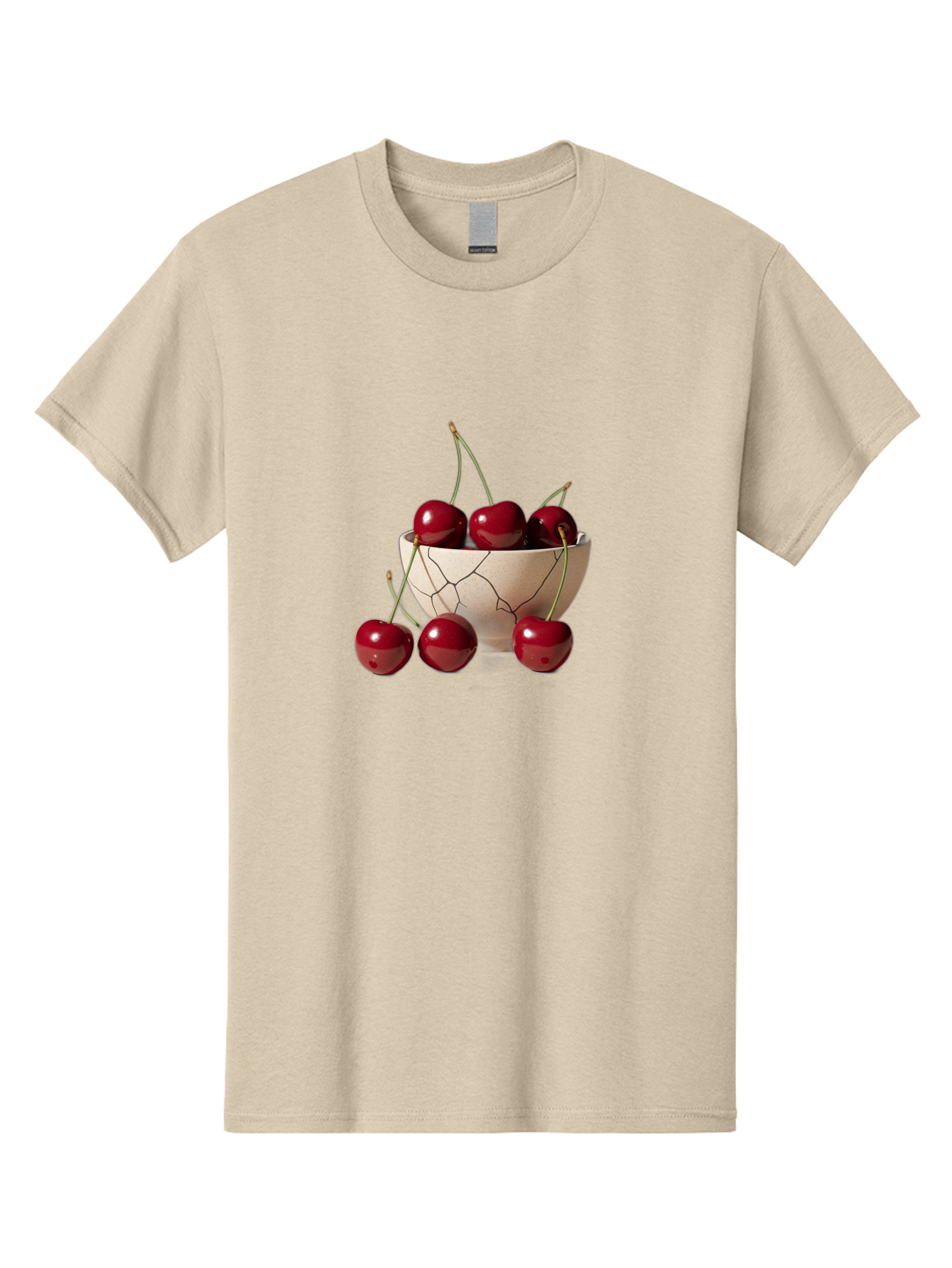 Cherries-In-Cracked-Bowl-2 Men'S Graphic Tee, 100% Cotton, Comfortable Casual Summer Wear, Machine Washable, Vintage Camera, Old Camera, Antique Camera, Black Camera, Classic Photography, Photography Equipment, Nostalgic Device, Film Camera, Bah737