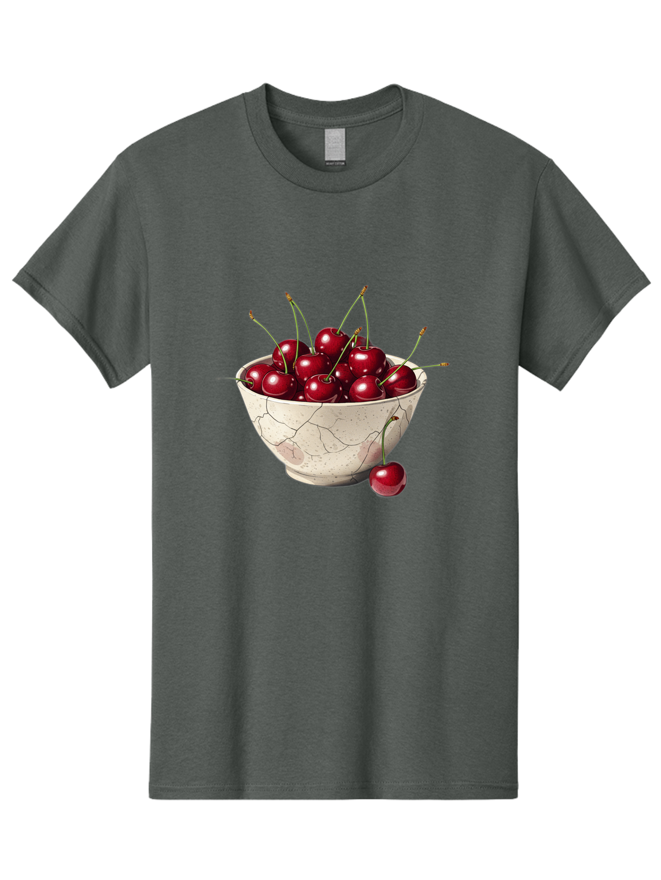 Cherries-In-Cracked-Bowl Men'S Graphic Tee, 100% Cotton, Comfortable Casual Summer Wear, Machine Washable, Vintage Camera, Old Camera, Antique Camera, Black Camera, Classic Photography, Photography Equipment, Nostalgic Device, Film Camera, Bah738