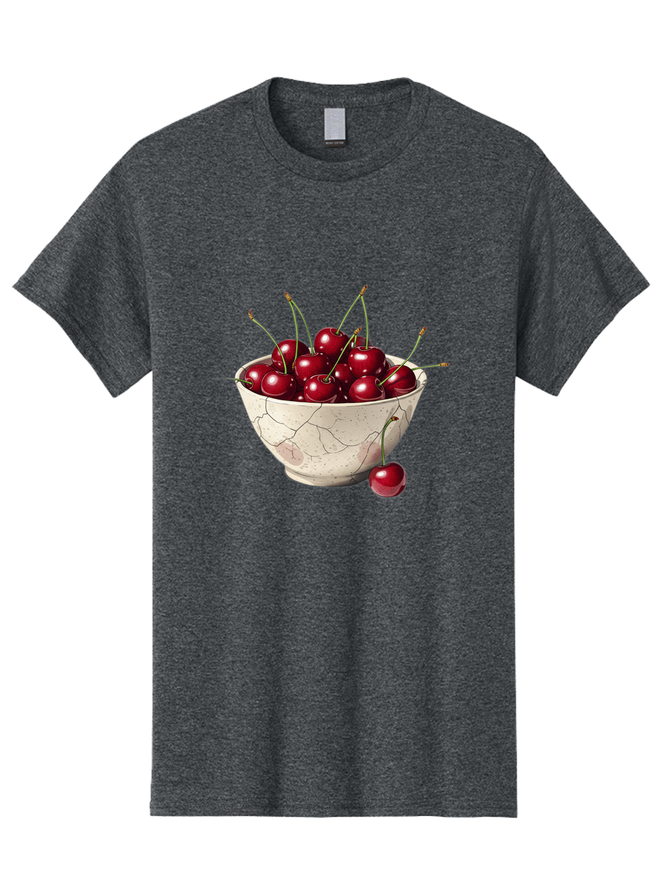 Cherries-In-Cracked-Bowl Men'S Graphic Tee, 100% Cotton, Comfortable Casual Summer Wear, Machine Washable, Vintage Camera, Old Camera, Antique Camera, Black Camera, Classic Photography, Photography Equipment, Nostalgic Device, Film Camera, Bah738