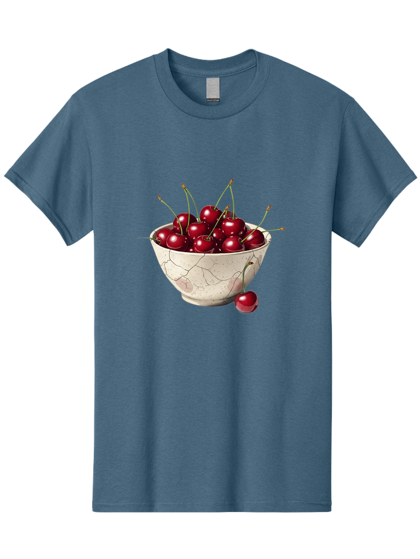 Cherries-In-Cracked-Bowl Men'S Graphic Tee, 100% Cotton, Comfortable Casual Summer Wear, Machine Washable, Vintage Camera, Old Camera, Antique Camera, Black Camera, Classic Photography, Photography Equipment, Nostalgic Device, Film Camera, Bah738