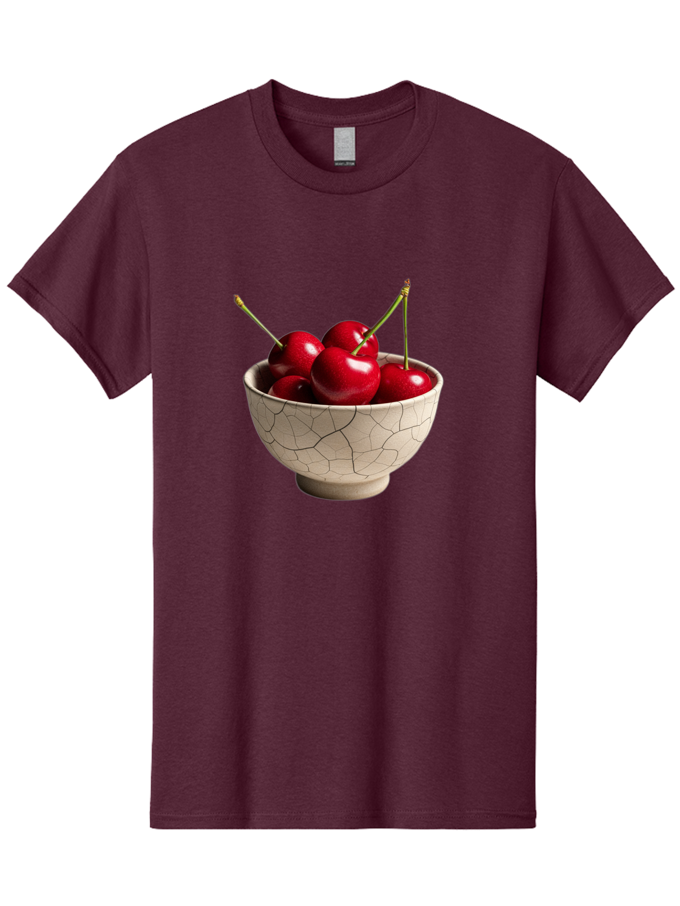 Cherries-In-Kintsugi-Bowl Men'S Graphic Tee, 100% Cotton, Comfortable Casual Summer Wear, Machine Washable, Vintage Camera, Old Camera, Antique Camera, Black Camera, Classic Photography, Photography Equipment, Nostalgic Device, Film Camera, Bah740