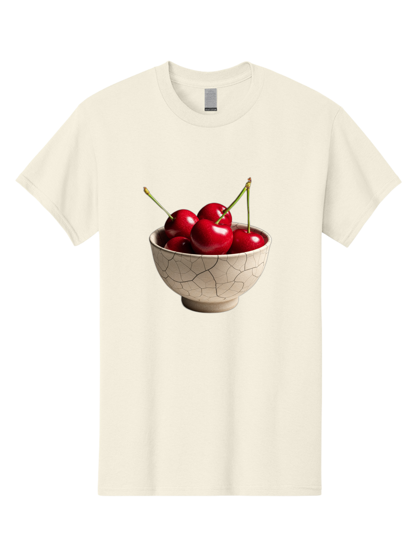 Cherries-In-Kintsugi-Bowl Men'S Graphic Tee, 100% Cotton, Comfortable Casual Summer Wear, Machine Washable, Vintage Camera, Old Camera, Antique Camera, Black Camera, Classic Photography, Photography Equipment, Nostalgic Device, Film Camera, Bah740