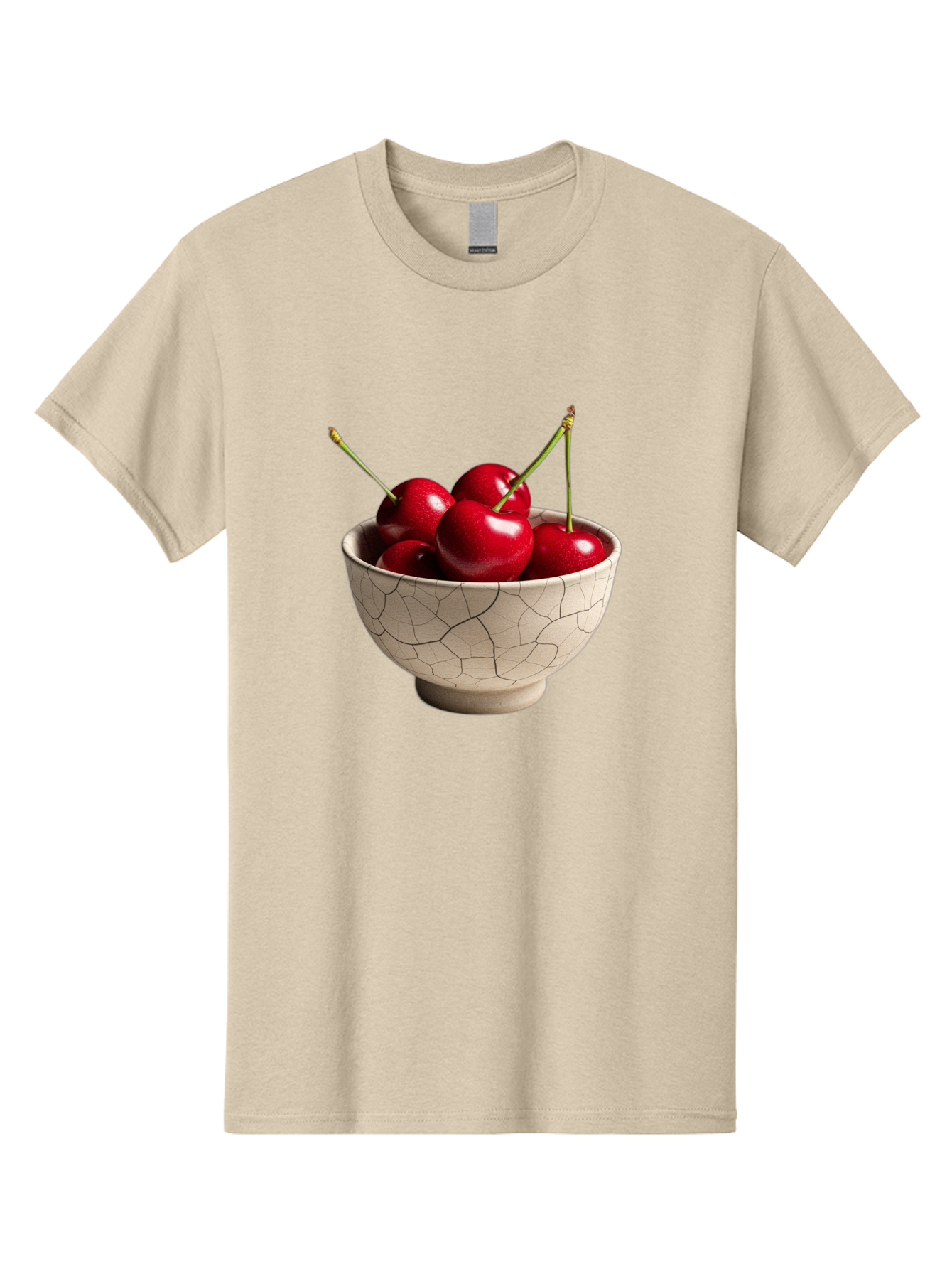 Cherries-In-Kintsugi-Bowl Men'S Graphic Tee, 100% Cotton, Comfortable Casual Summer Wear, Machine Washable, Vintage Camera, Old Camera, Antique Camera, Black Camera, Classic Photography, Photography Equipment, Nostalgic Device, Film Camera, Bah740