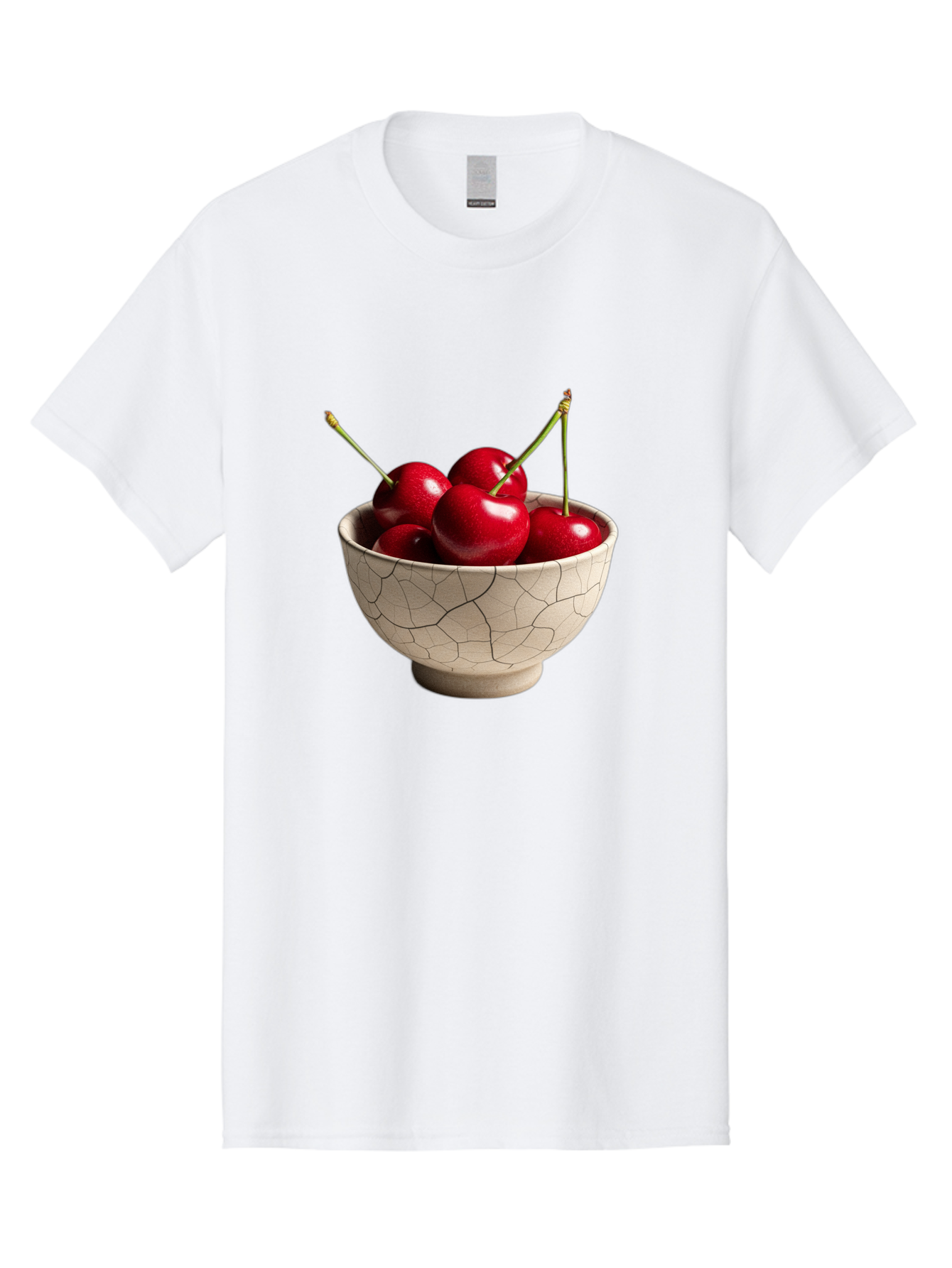 Cherries-In-Kintsugi-Bowl Men'S Graphic Tee, 100% Cotton, Comfortable Casual Summer Wear, Machine Washable, Vintage Camera, Old Camera, Antique Camera, Black Camera, Classic Photography, Photography Equipment, Nostalgic Device, Film Camera, Bah740