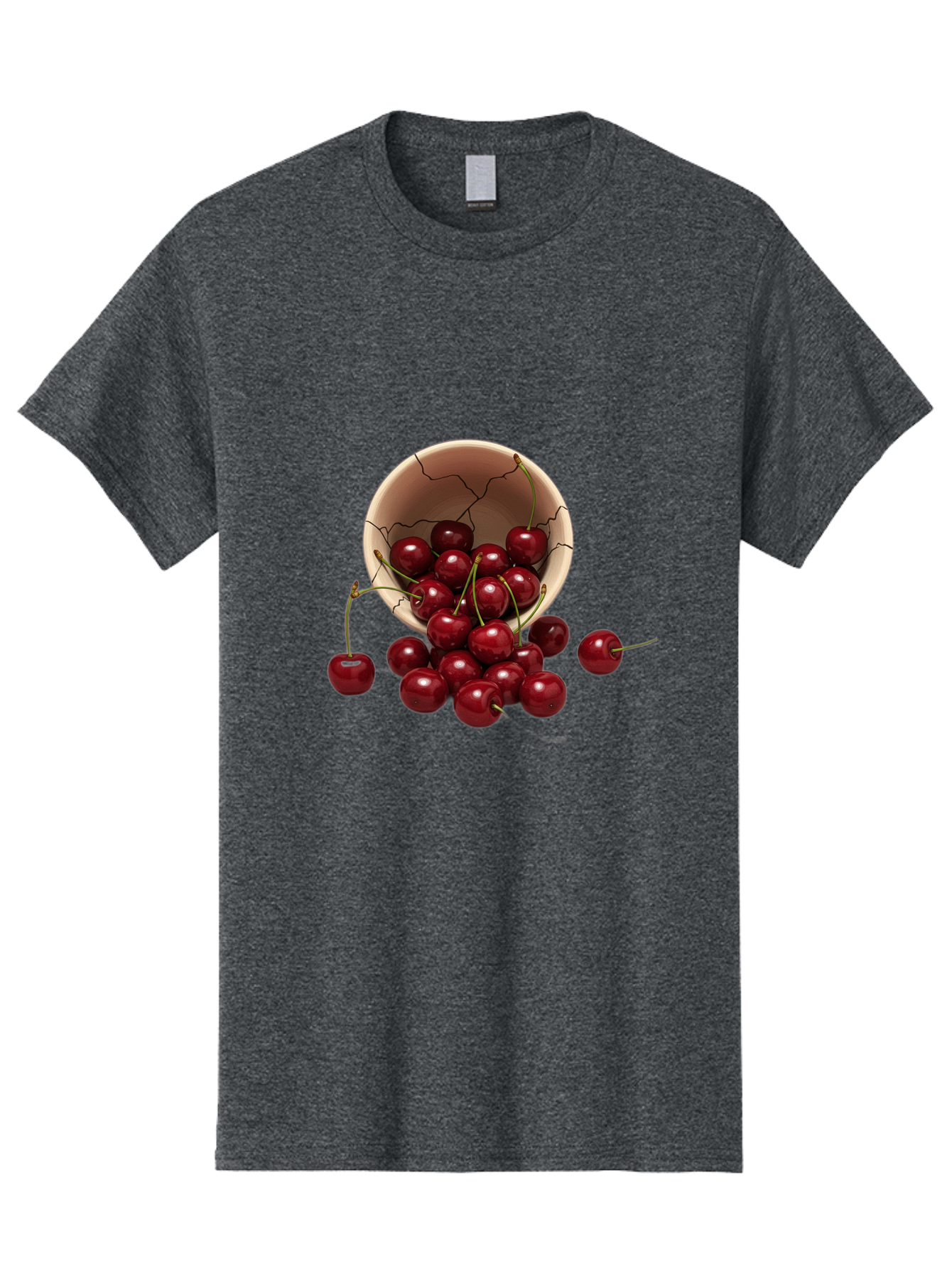 Cherries Men'S Graphic Tee, 100% Cotton, Comfortable Casual Summer Wear, Machine Washable, Vintage Camera, Old Camera, Antique Camera, Black Camera, Classic Photography, Photography Equipment, Nostalgic Device, Film Camera, Camera Art Bah741