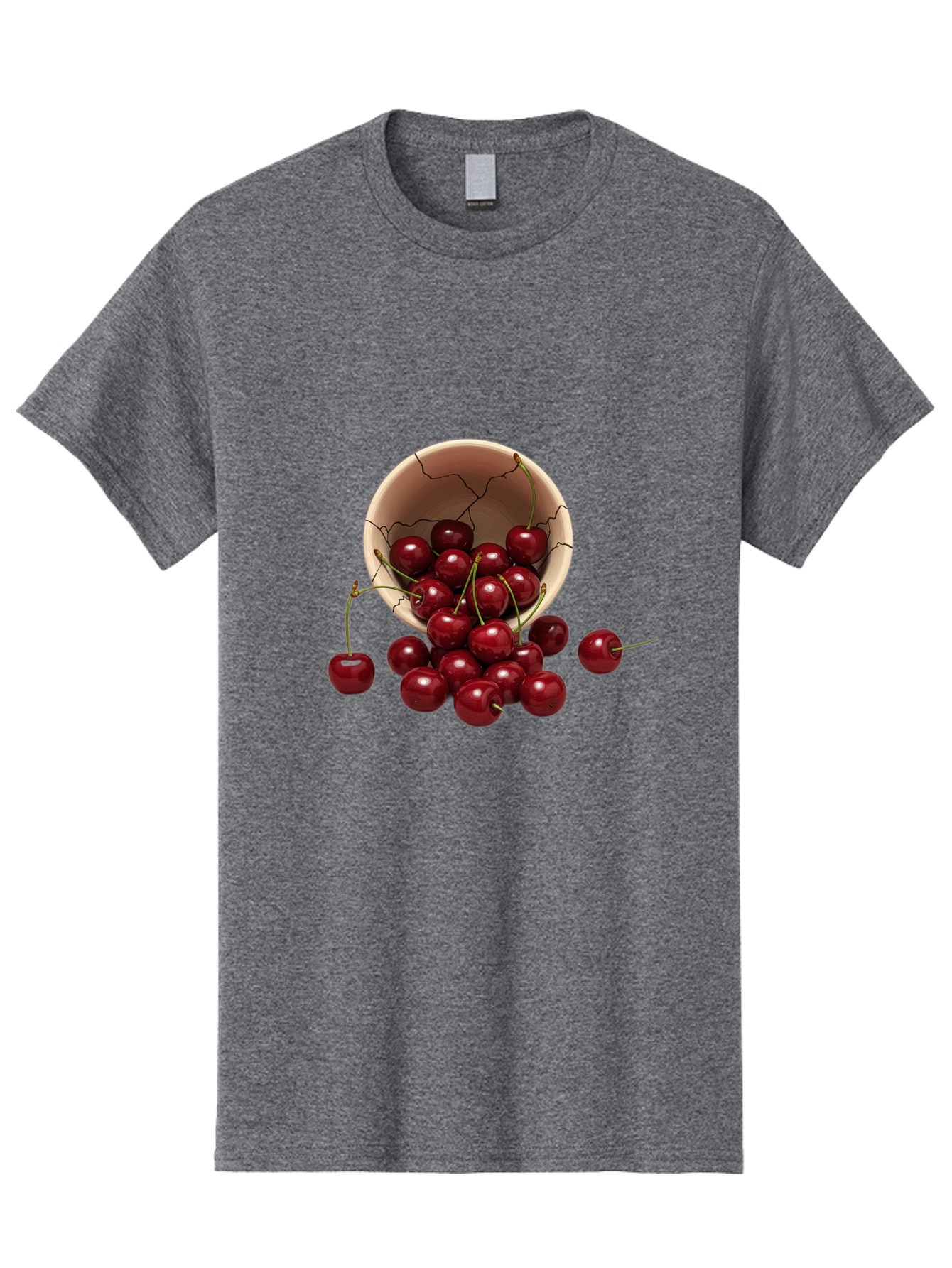 Cherries Men'S Graphic Tee, 100% Cotton, Comfortable Casual Summer Wear, Machine Washable, Vintage Camera, Old Camera, Antique Camera, Black Camera, Classic Photography, Photography Equipment, Nostalgic Device, Film Camera, Camera Art Bah741