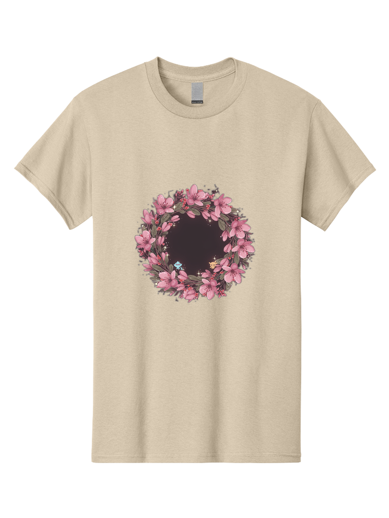Cherry-Blossom-Wreath Men'S Graphic Tee, 100% Cotton, Comfortable Casual Summer Wear, Machine Washable, Vintage Camera, Old Camera, Antique Camera, Black Camera, Classic Photography, Photography Equipment, Nostalgic Device, Film Camera, Bah743