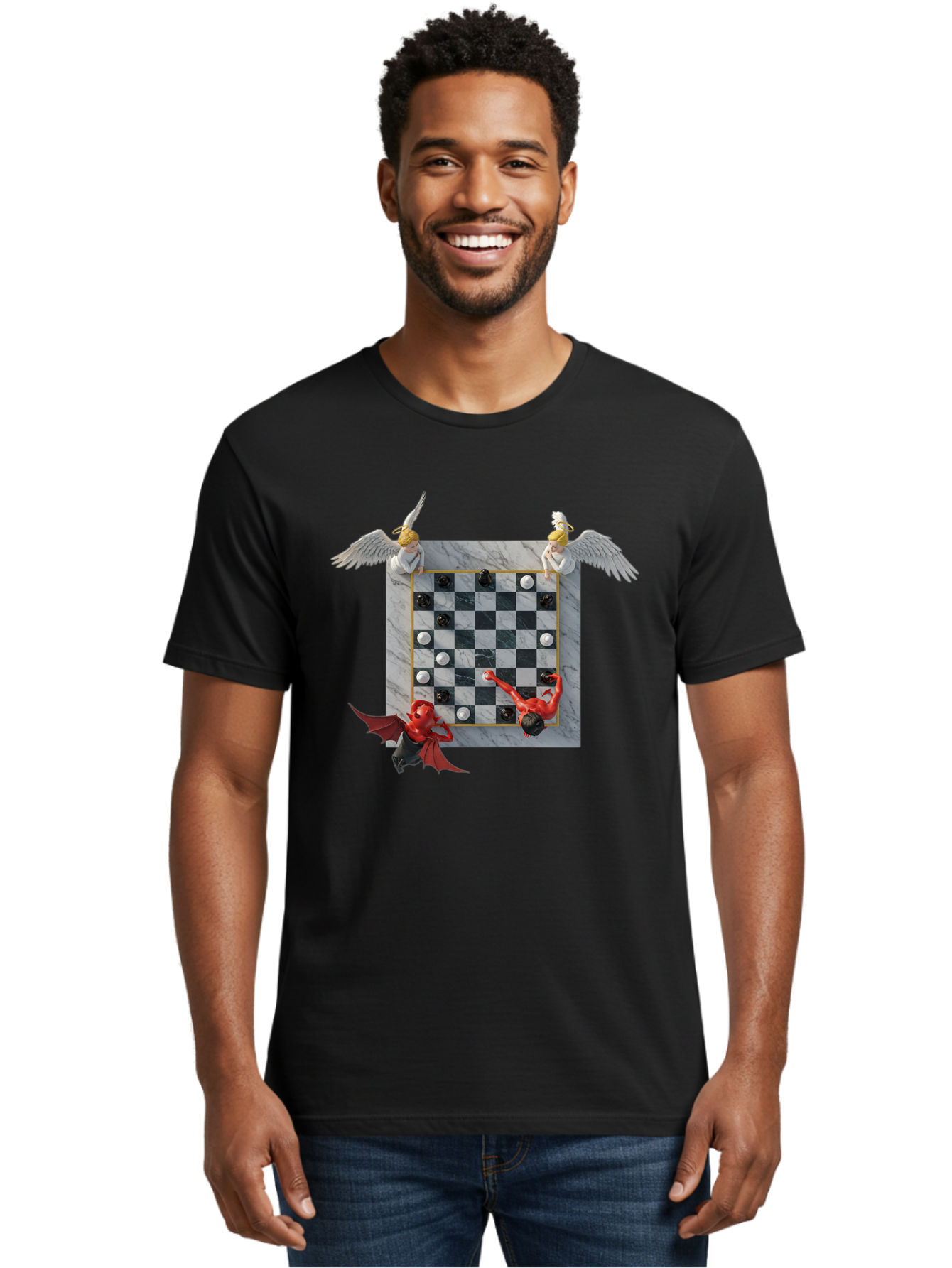 Chess-Game-1 Men'S Graphic Tee, 100% Cotton, Comfortable Casual Summer Wear, Machine Washable, Vintage Camera, Old Camera, Antique Camera, Black Camera, Classic Photography, Photography Equipment, Nostalgic Device, Film Camera, Camera Art Bah744