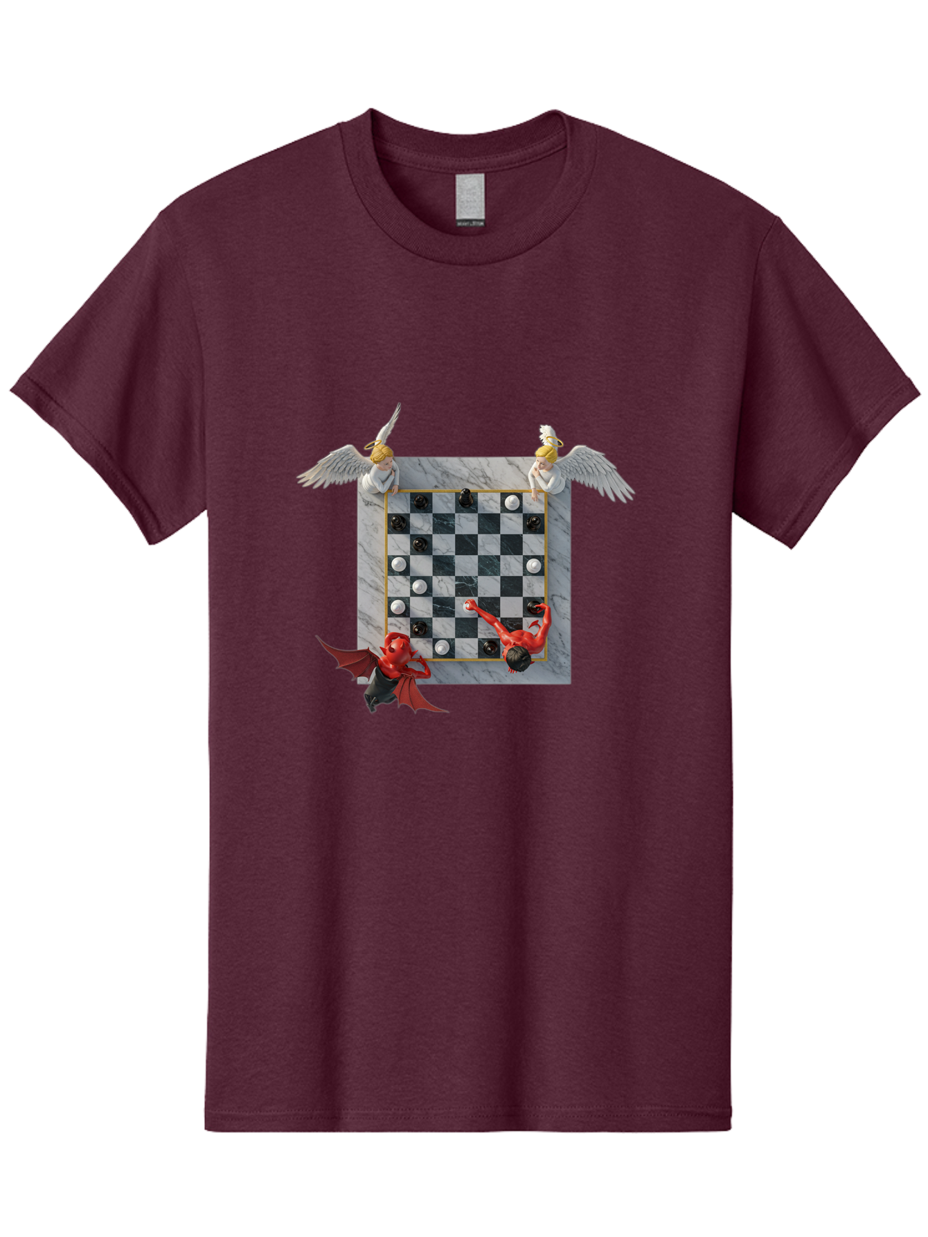 Chess-Game-1 Men'S Graphic Tee, 100% Cotton, Comfortable Casual Summer Wear, Machine Washable, Vintage Camera, Old Camera, Antique Camera, Black Camera, Classic Photography, Photography Equipment, Nostalgic Device, Film Camera, Camera Art Bah744