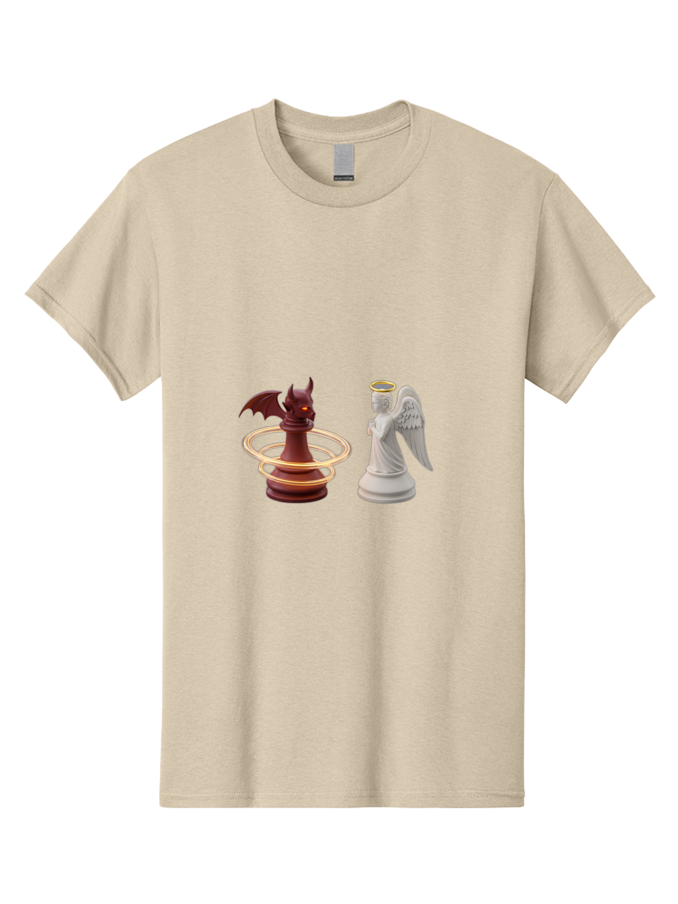 Chess-Pawn-Angel-Demon Men'S Graphic Tee, 100% Cotton, Comfortable Casual Summer Wear, Machine Washable, Vintage Camera, Old Camera, Antique Camera, Black Camera, Classic Photography, Photography Equipment, Nostalgic Device, Film Camera, Bah746