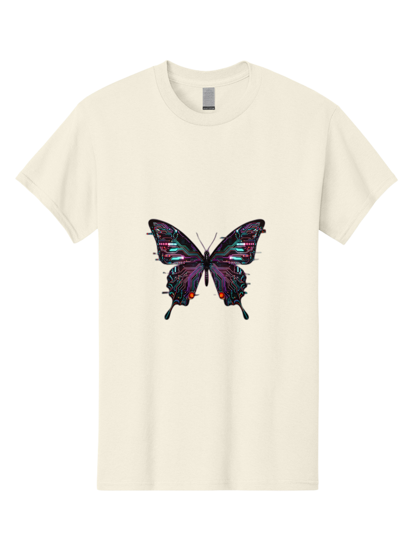 Circuit-Butterfly-1 Men'S Graphic Tee, 100% Cotton, Comfortable Casual Summer Wear, Machine Washable, Vintage Camera, Old Camera, Antique Camera, Black Camera, Classic Photography, Photography Equipment, Nostalgic Device, Film Camera, Bah752