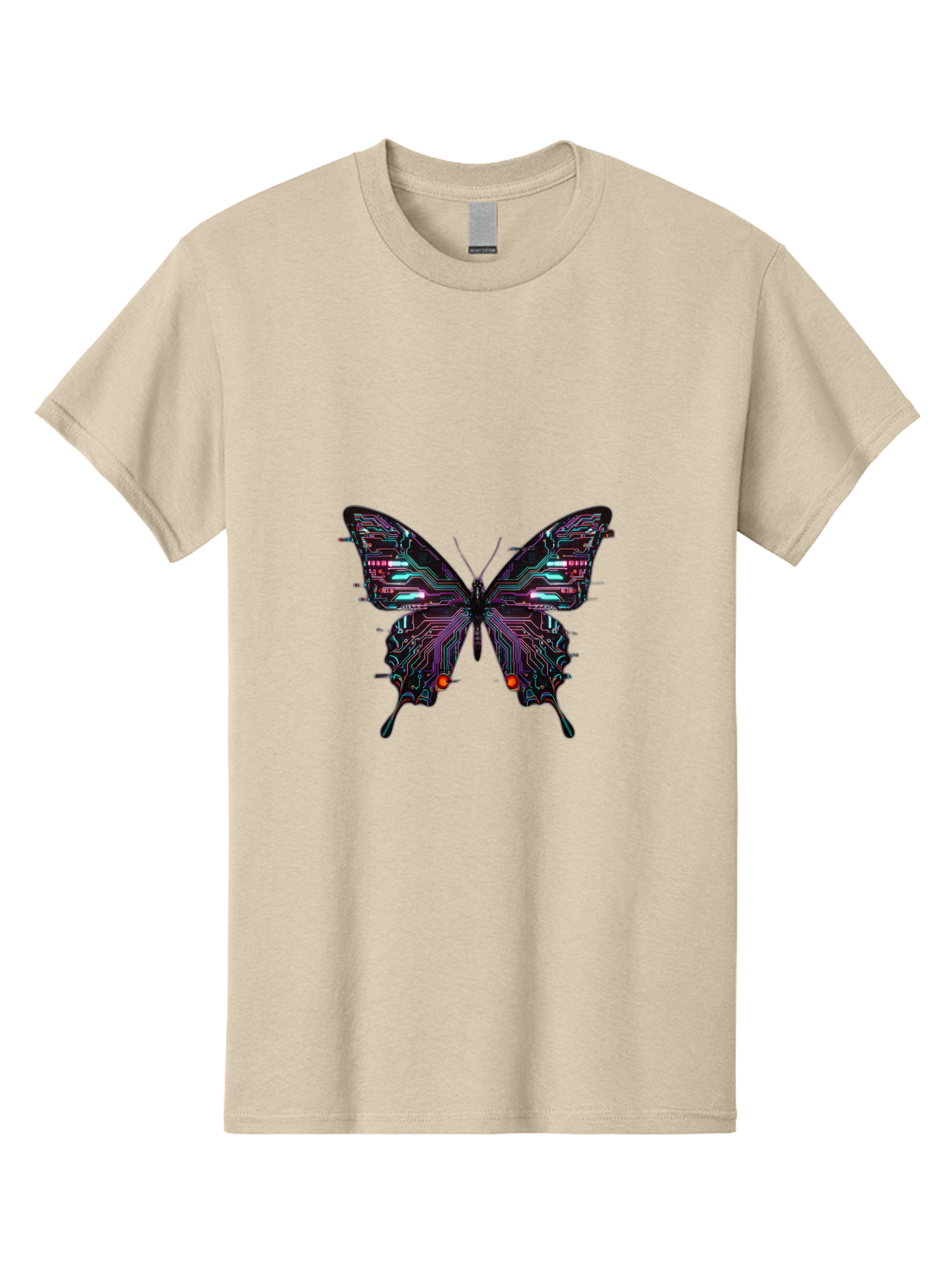 Circuit-Butterfly-1 Men'S Graphic Tee, 100% Cotton, Comfortable Casual Summer Wear, Machine Washable, Vintage Camera, Old Camera, Antique Camera, Black Camera, Classic Photography, Photography Equipment, Nostalgic Device, Film Camera, Bah752