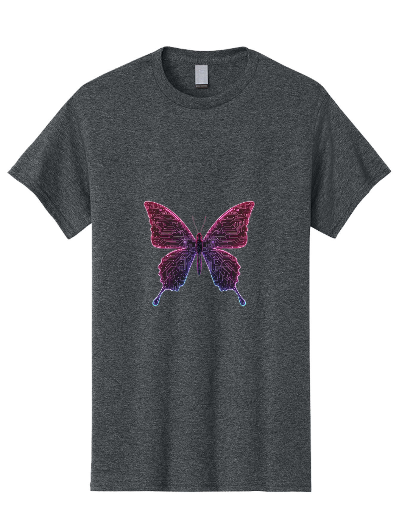 Circuit-Butterfly-2 Men'S Graphic Tee, 100% Cotton, Comfortable Casual Summer Wear, Machine Washable, Vintage Camera, Old Camera, Antique Camera, Black Camera, Classic Photography, Photography Equipment, Nostalgic Device, Film Camera, Bah753