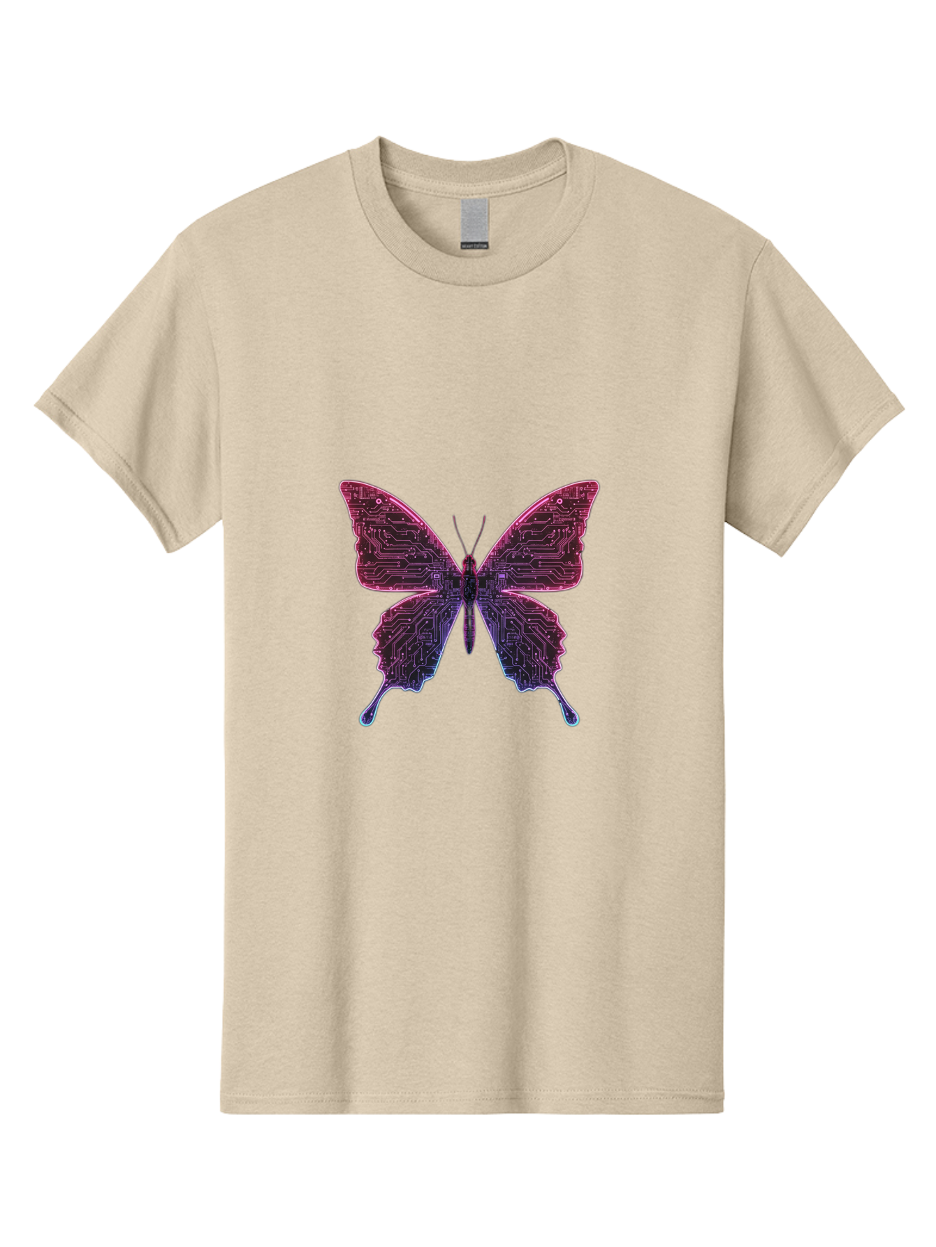 Circuit-Butterfly-2 Men'S Graphic Tee, 100% Cotton, Comfortable Casual Summer Wear, Machine Washable, Vintage Camera, Old Camera, Antique Camera, Black Camera, Classic Photography, Photography Equipment, Nostalgic Device, Film Camera, Bah753