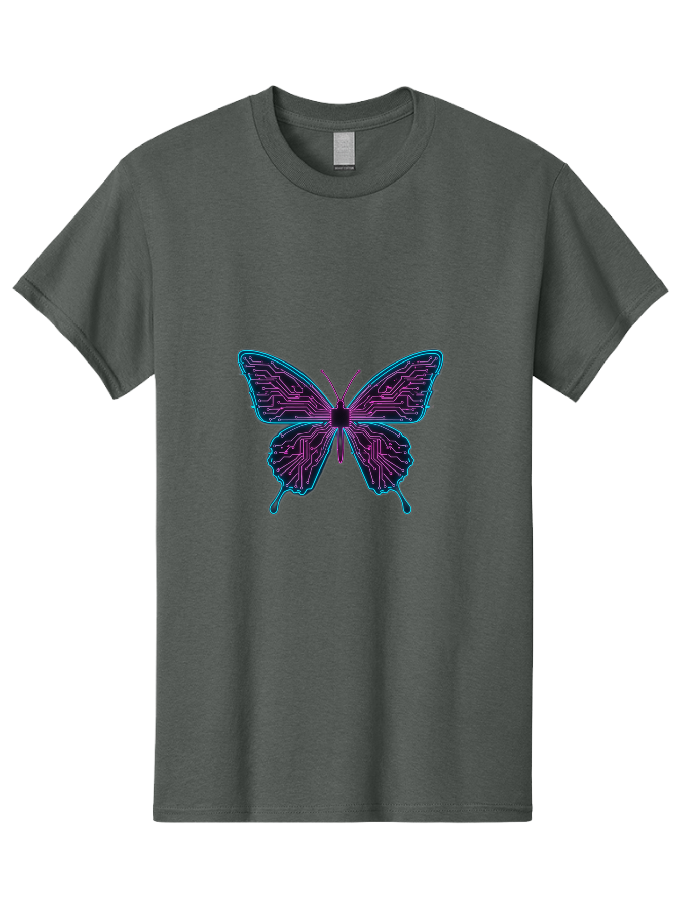 Circuit-Butterfly Men'S Graphic Tee, 100% Cotton, Comfortable Casual Summer Wear, Machine Washable, Vintage Camera, Old Camera, Antique Camera, Black Camera, Classic Photography, Photography Equipment, Nostalgic Device, Film Camera, Camera Art Bah755