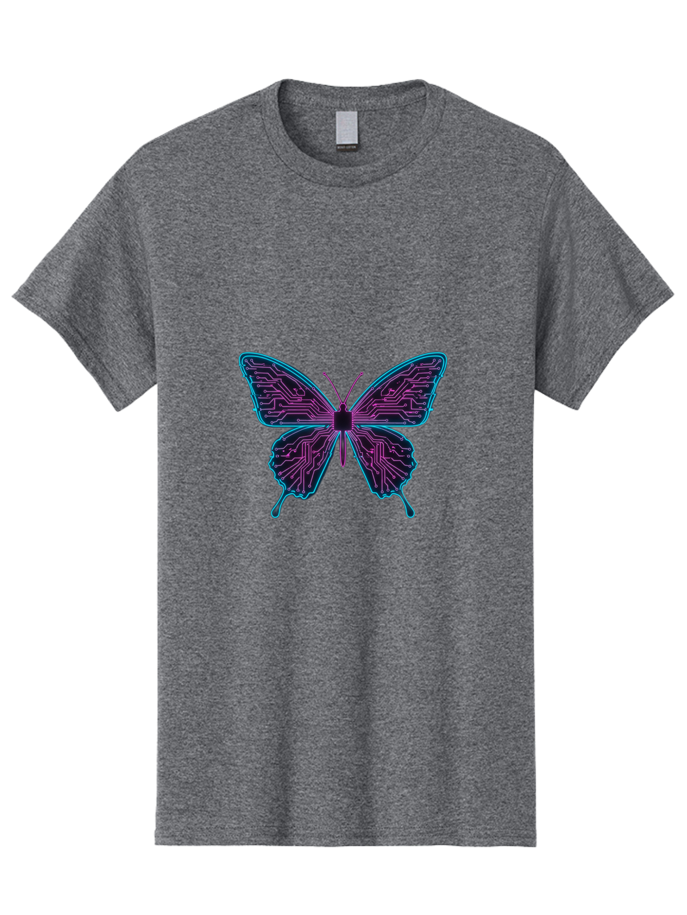 Circuit-Butterfly Men'S Graphic Tee, 100% Cotton, Comfortable Casual Summer Wear, Machine Washable, Vintage Camera, Old Camera, Antique Camera, Black Camera, Classic Photography, Photography Equipment, Nostalgic Device, Film Camera, Camera Art Bah755