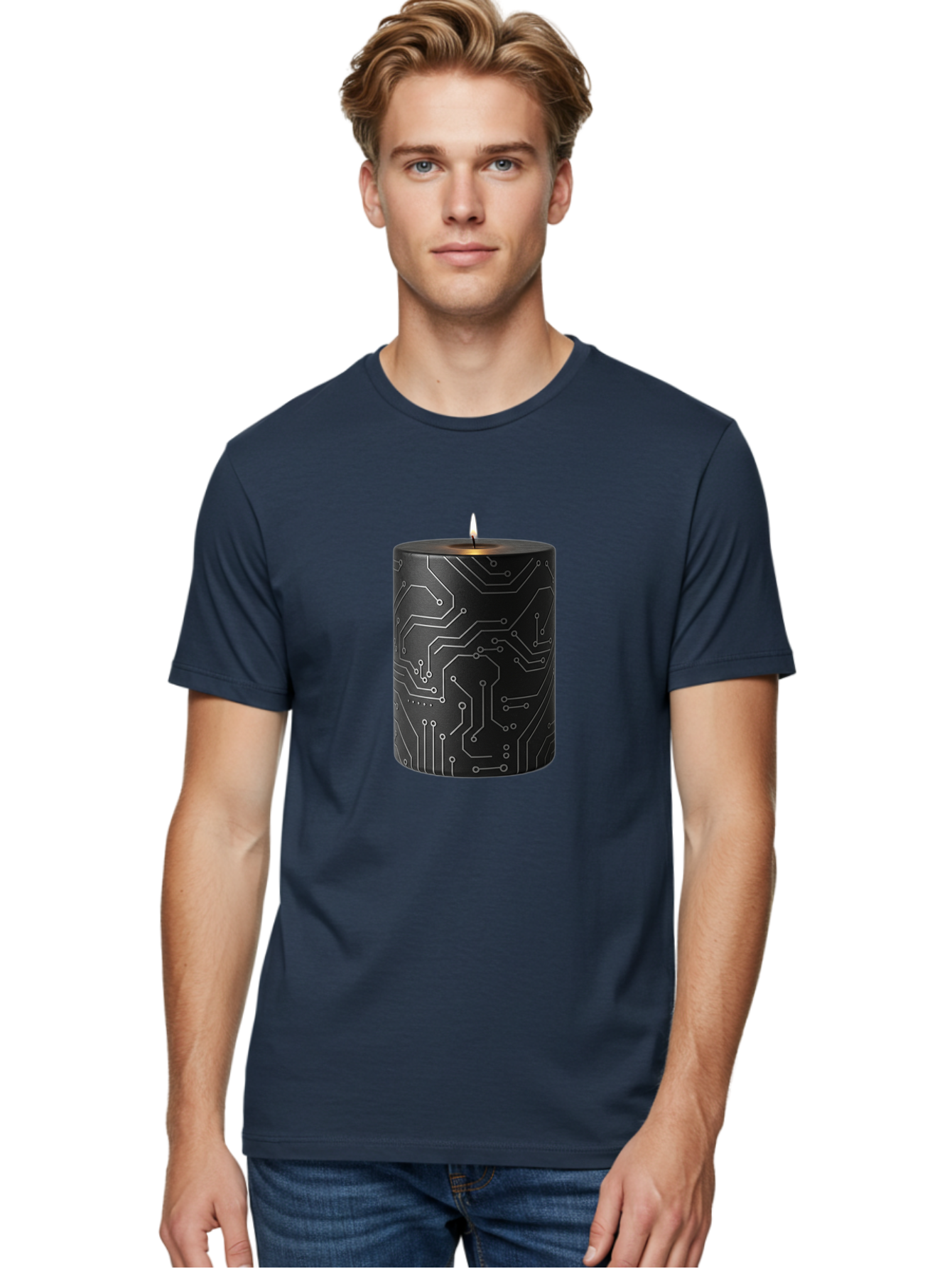 Circuit-Candle Men'S Graphic Tee, 100% Cotton, Comfortable Casual Summer Wear, Machine Washable, Vintage Camera, Old Camera, Antique Camera, Black Camera, Classic Photography, Photography Equipment, Nostalgic Device, Film Camera, Camera Art Bah756