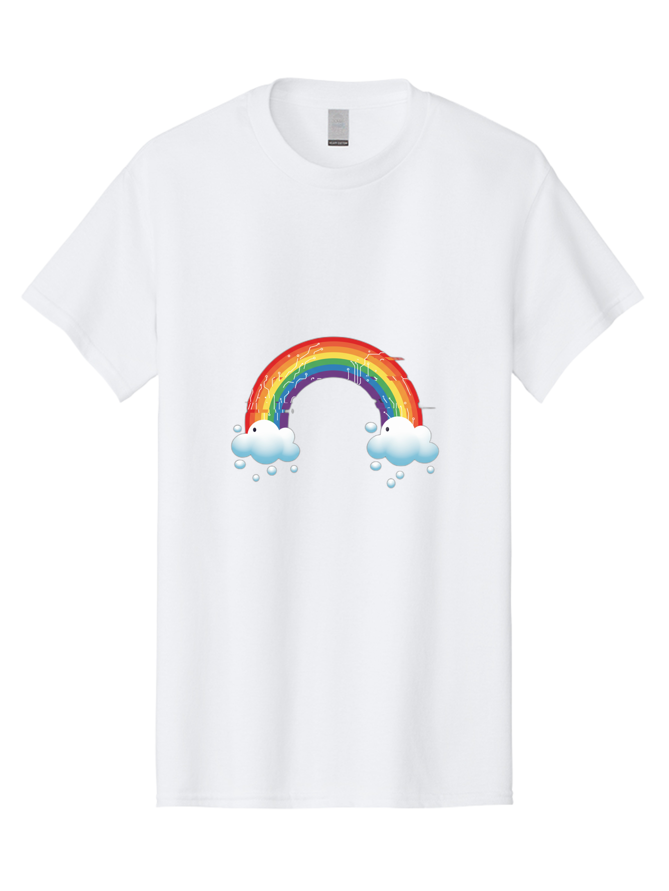 Circuit-Rainbow Men'S Graphic Tee, 100% Cotton, Comfortable Casual Summer Wear, Machine Washable, Vintage Camera, Old Camera, Antique Camera, Black Camera, Classic Photography, Photography Equipment, Nostalgic Device, Film Camera, Camera Art Bah758