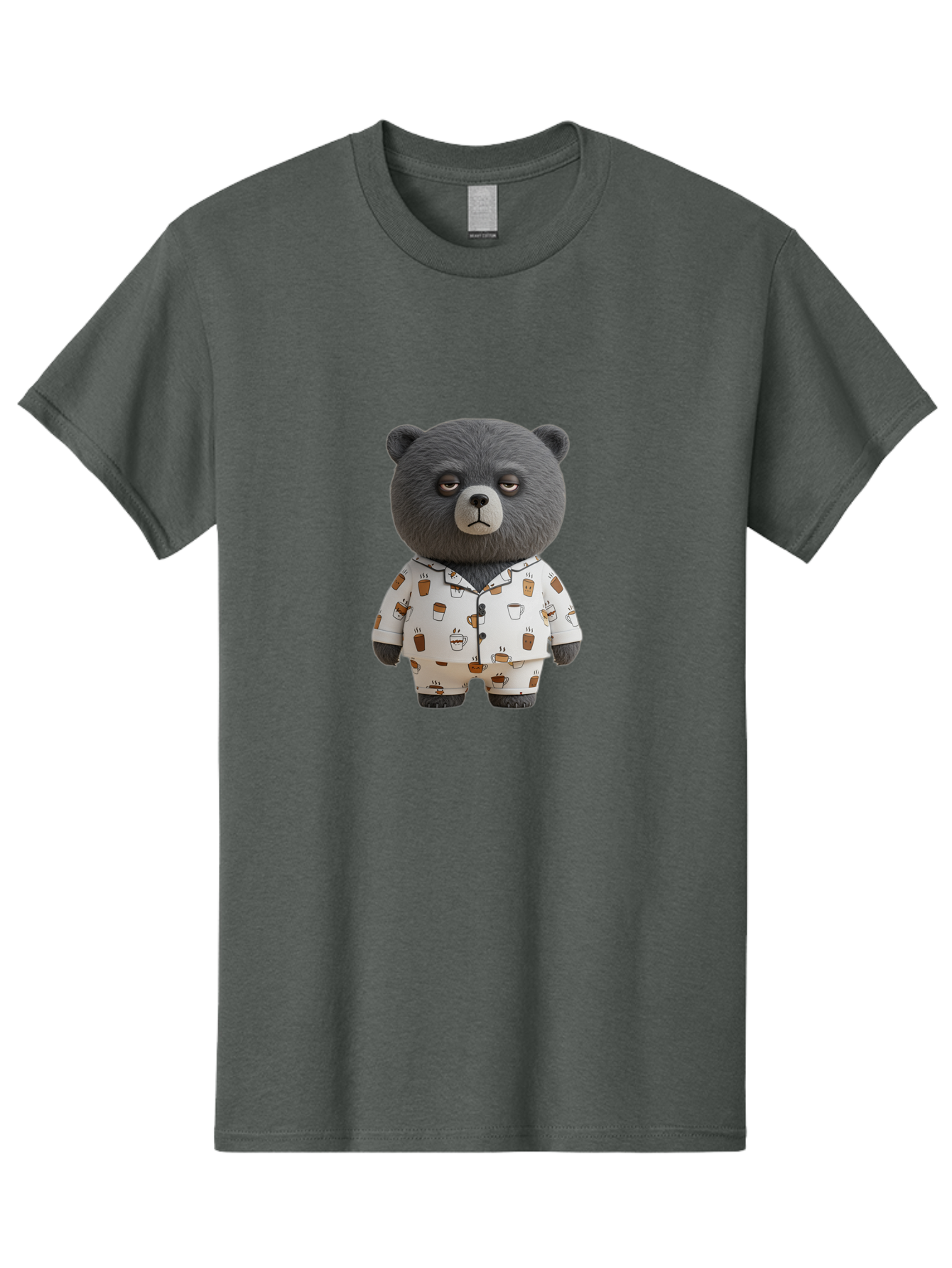 Coffee-Bear-1 Men'S Graphic Tee, 100% Cotton, Comfortable Casual Summer Wear, Machine Washable, Vintage Camera, Old Camera, Antique Camera, Black Camera, Classic Photography, Photography Equipment, Nostalgic Device, Film Camera, Camera Art Bah768