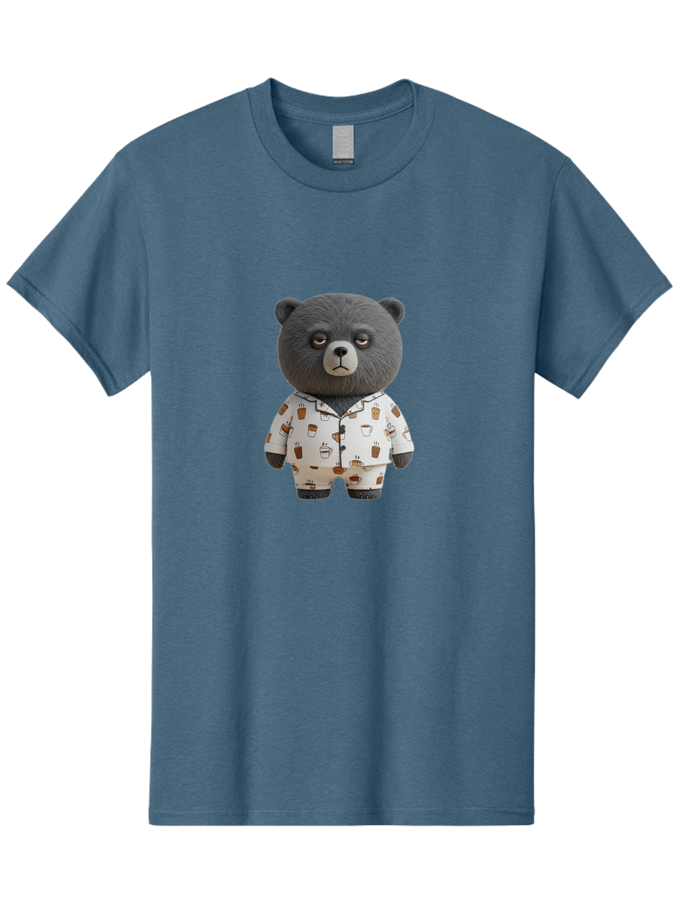 Coffee-Bear-1 Men'S Graphic Tee, 100% Cotton, Comfortable Casual Summer Wear, Machine Washable, Vintage Camera, Old Camera, Antique Camera, Black Camera, Classic Photography, Photography Equipment, Nostalgic Device, Film Camera, Camera Art Bah768
