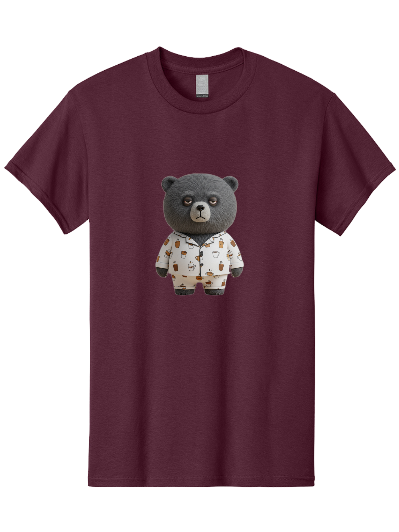 Coffee-Bear-1 Men'S Graphic Tee, 100% Cotton, Comfortable Casual Summer Wear, Machine Washable, Vintage Camera, Old Camera, Antique Camera, Black Camera, Classic Photography, Photography Equipment, Nostalgic Device, Film Camera, Camera Art Bah768