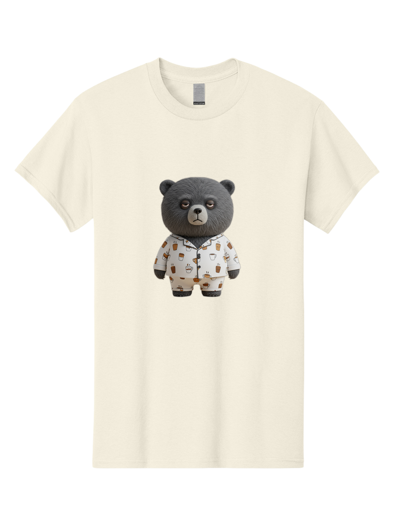 Coffee-Bear-1 Men'S Graphic Tee, 100% Cotton, Comfortable Casual Summer Wear, Machine Washable, Vintage Camera, Old Camera, Antique Camera, Black Camera, Classic Photography, Photography Equipment, Nostalgic Device, Film Camera, Camera Art Bah768
