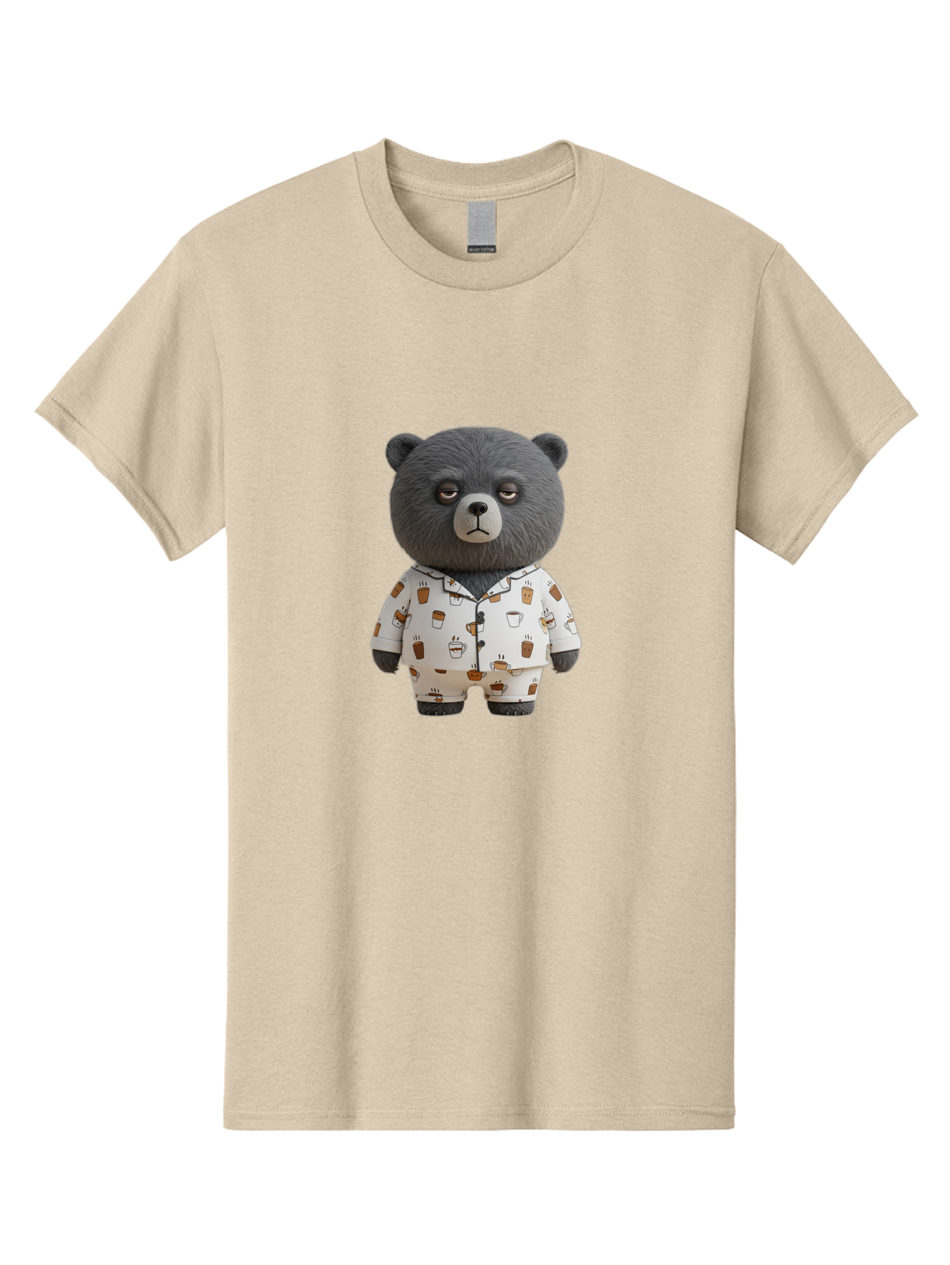 Coffee-Bear-1 Men'S Graphic Tee, 100% Cotton, Comfortable Casual Summer Wear, Machine Washable, Vintage Camera, Old Camera, Antique Camera, Black Camera, Classic Photography, Photography Equipment, Nostalgic Device, Film Camera, Camera Art Bah768
