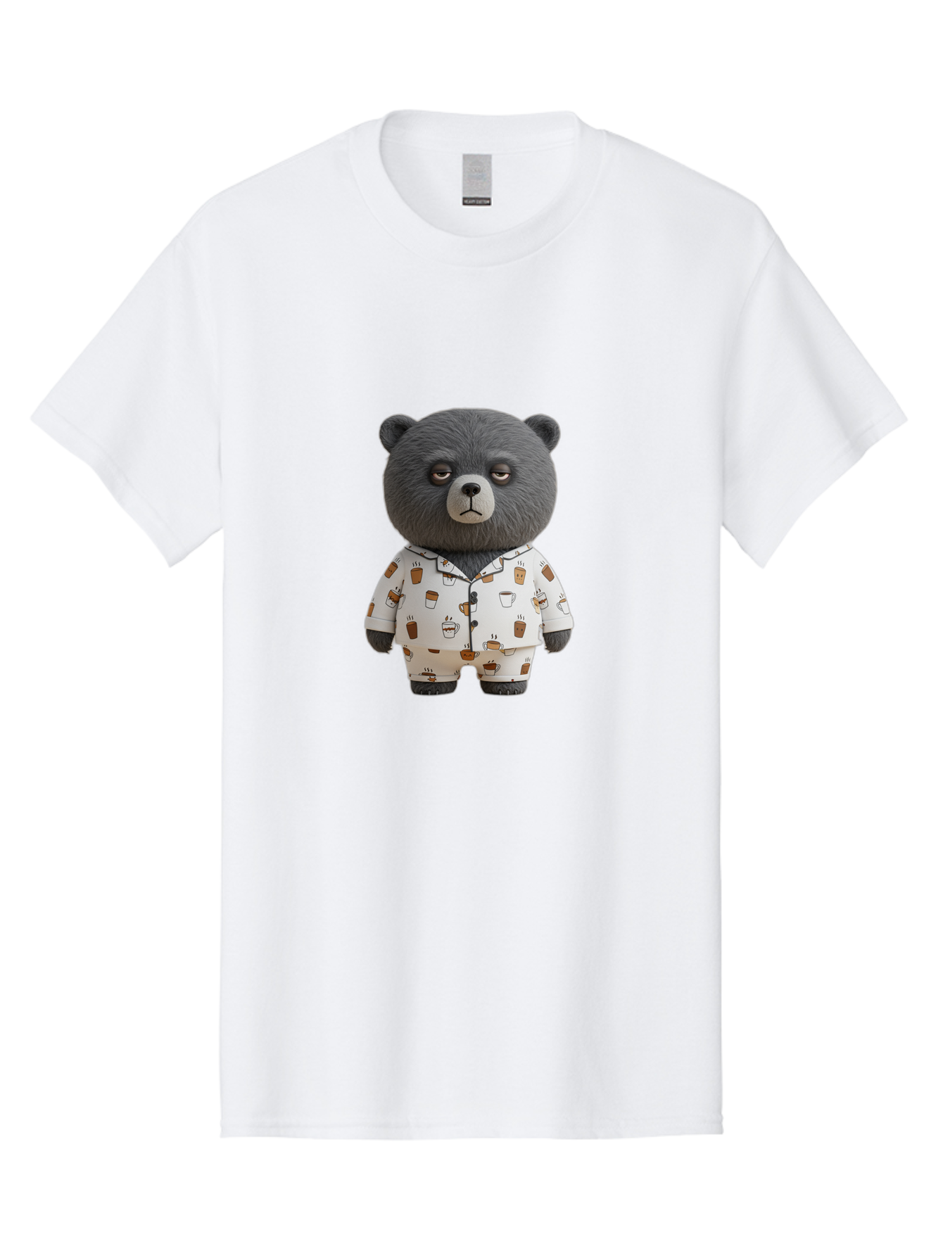 Coffee-Bear-1 Men'S Graphic Tee, 100% Cotton, Comfortable Casual Summer Wear, Machine Washable, Vintage Camera, Old Camera, Antique Camera, Black Camera, Classic Photography, Photography Equipment, Nostalgic Device, Film Camera, Camera Art Bah768