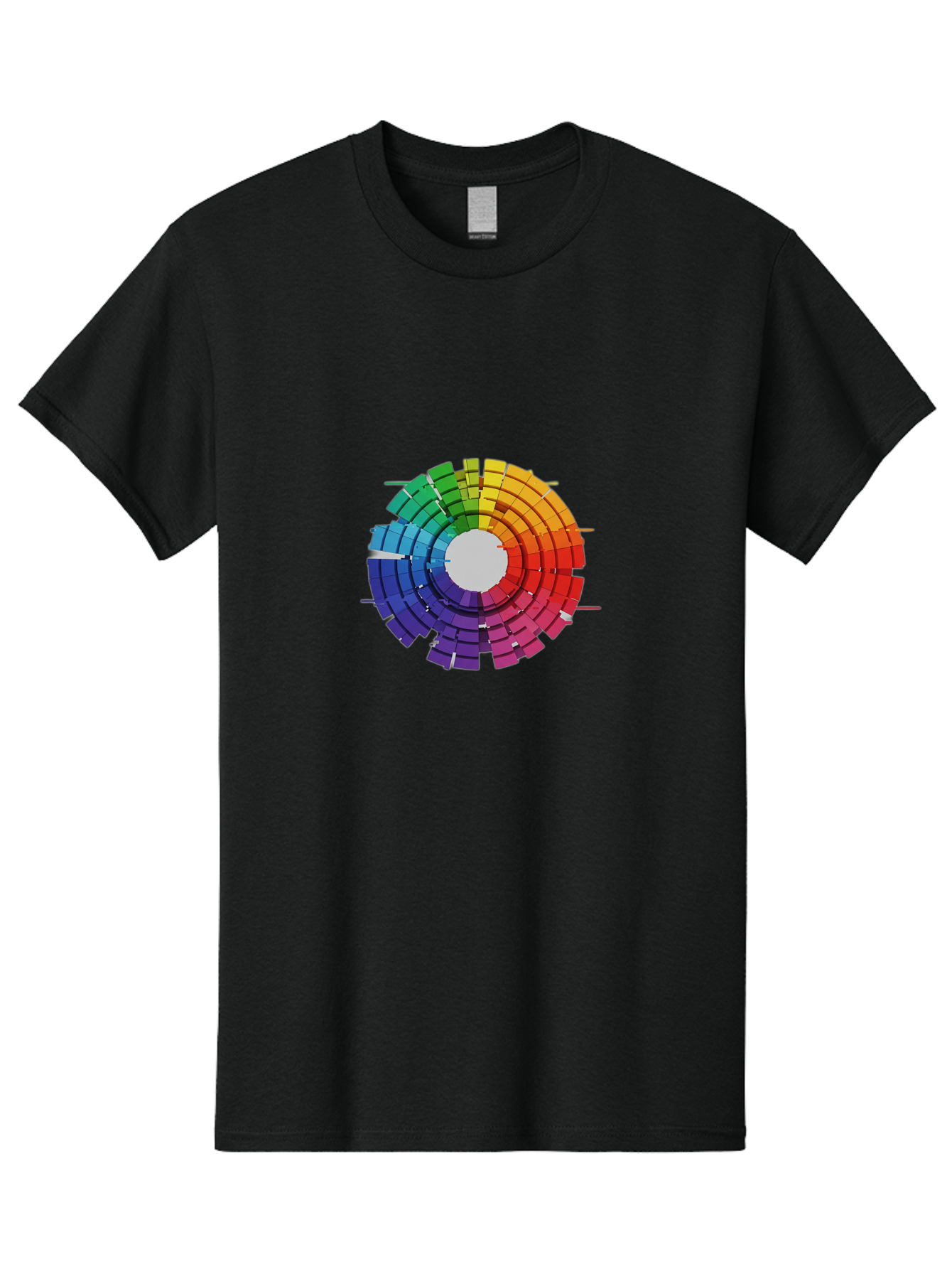Color-Wheel Men'S Graphic Tee, 100% Cotton, Comfortable Casual Summer Wear, Machine Washable, Vintage Camera, Old Camera, Antique Camera, Black Camera, Classic Photography, Photography Equipment, Nostalgic Device, Film Camera, Camera Art Bah772
