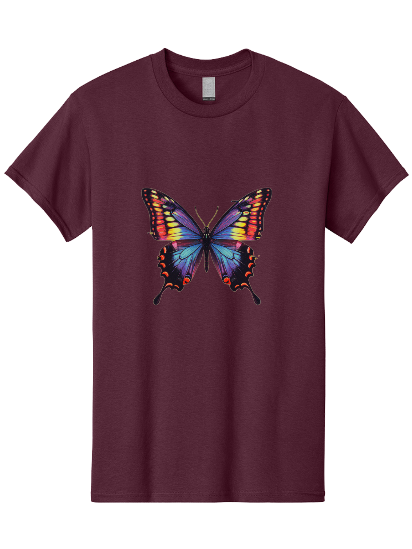 Colorful-Butterfly Men'S Graphic Tee, 100% Cotton, Comfortable Casual Summer Wear, Machine Washable, Vintage Camera, Old Camera, Antique Camera, Black Camera, Classic Photography, Photography Equipment, Nostalgic Device, Film Camera, Bah773