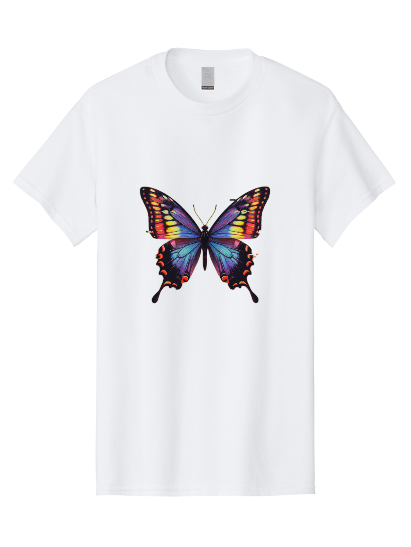 Colorful-Butterfly Men'S Graphic Tee, 100% Cotton, Comfortable Casual Summer Wear, Machine Washable, Vintage Camera, Old Camera, Antique Camera, Black Camera, Classic Photography, Photography Equipment, Nostalgic Device, Film Camera, Bah773
