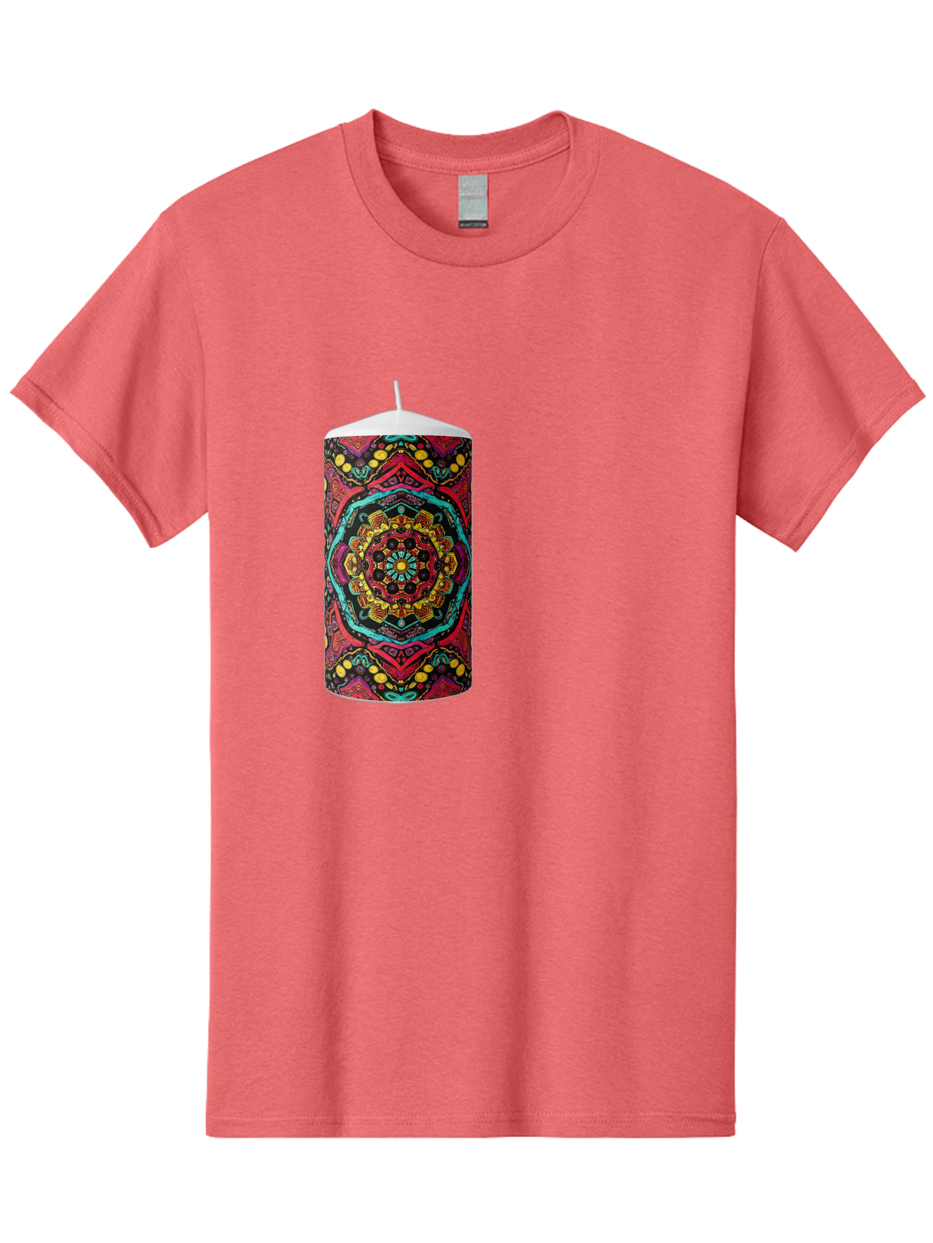 Colorful-Mandala-Candle Men'S Graphic Tee, 100% Cotton, Comfortable Casual Summer Wear, Machine Washable, Vintage Camera, Old Camera, Antique Camera, Black Camera, Classic Photography, Photography Equipment, Nostalgic Device, Film Camera, Bah774