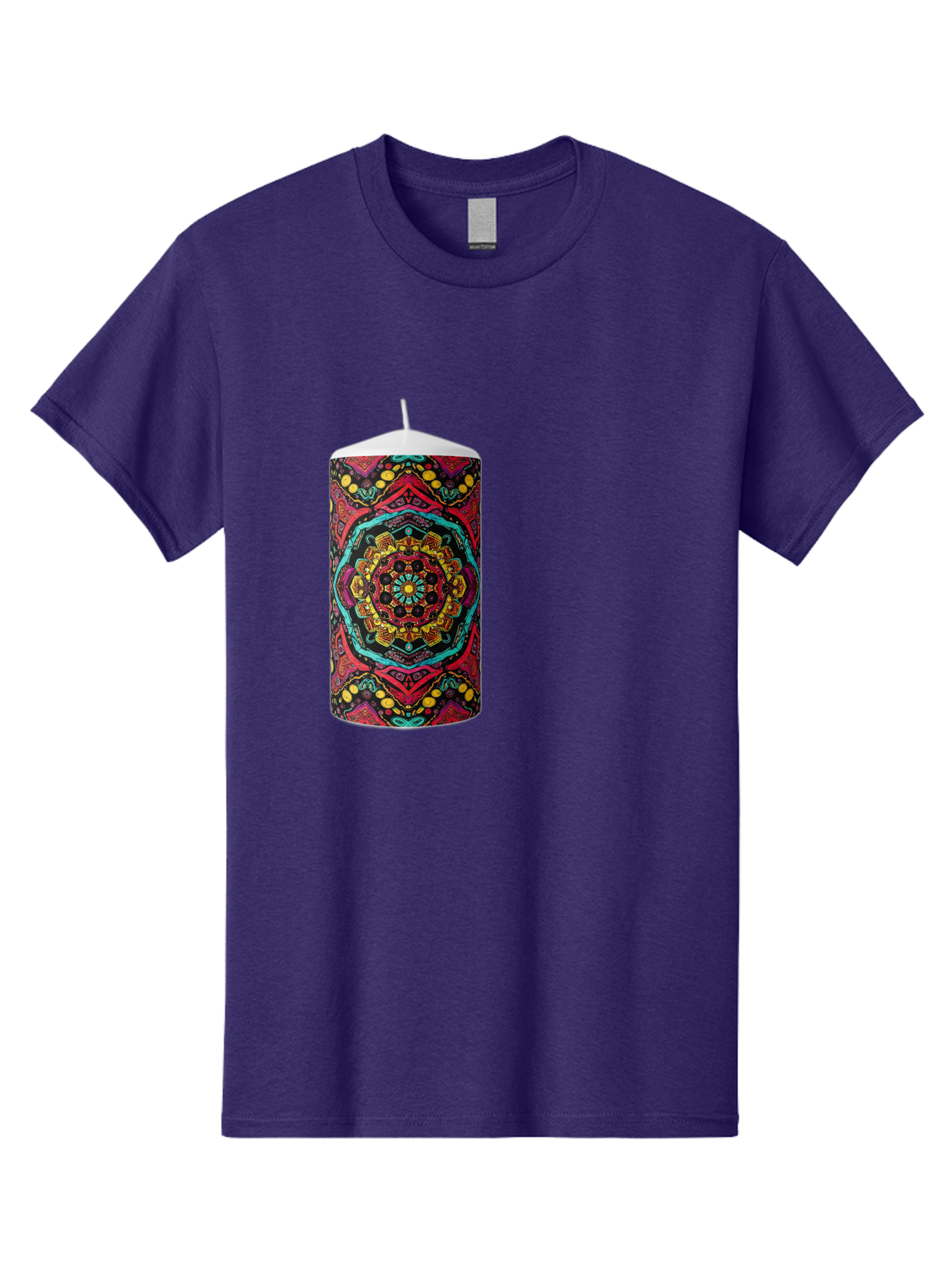Colorful-Mandala-Candle Men'S Graphic Tee, 100% Cotton, Comfortable Casual Summer Wear, Machine Washable, Vintage Camera, Old Camera, Antique Camera, Black Camera, Classic Photography, Photography Equipment, Nostalgic Device, Film Camera, Bah774