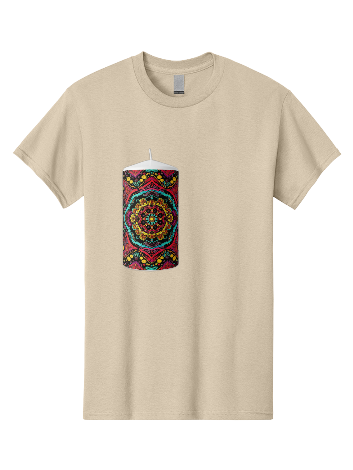 Colorful-Mandala-Candle Men'S Graphic Tee, 100% Cotton, Comfortable Casual Summer Wear, Machine Washable, Vintage Camera, Old Camera, Antique Camera, Black Camera, Classic Photography, Photography Equipment, Nostalgic Device, Film Camera, Bah774