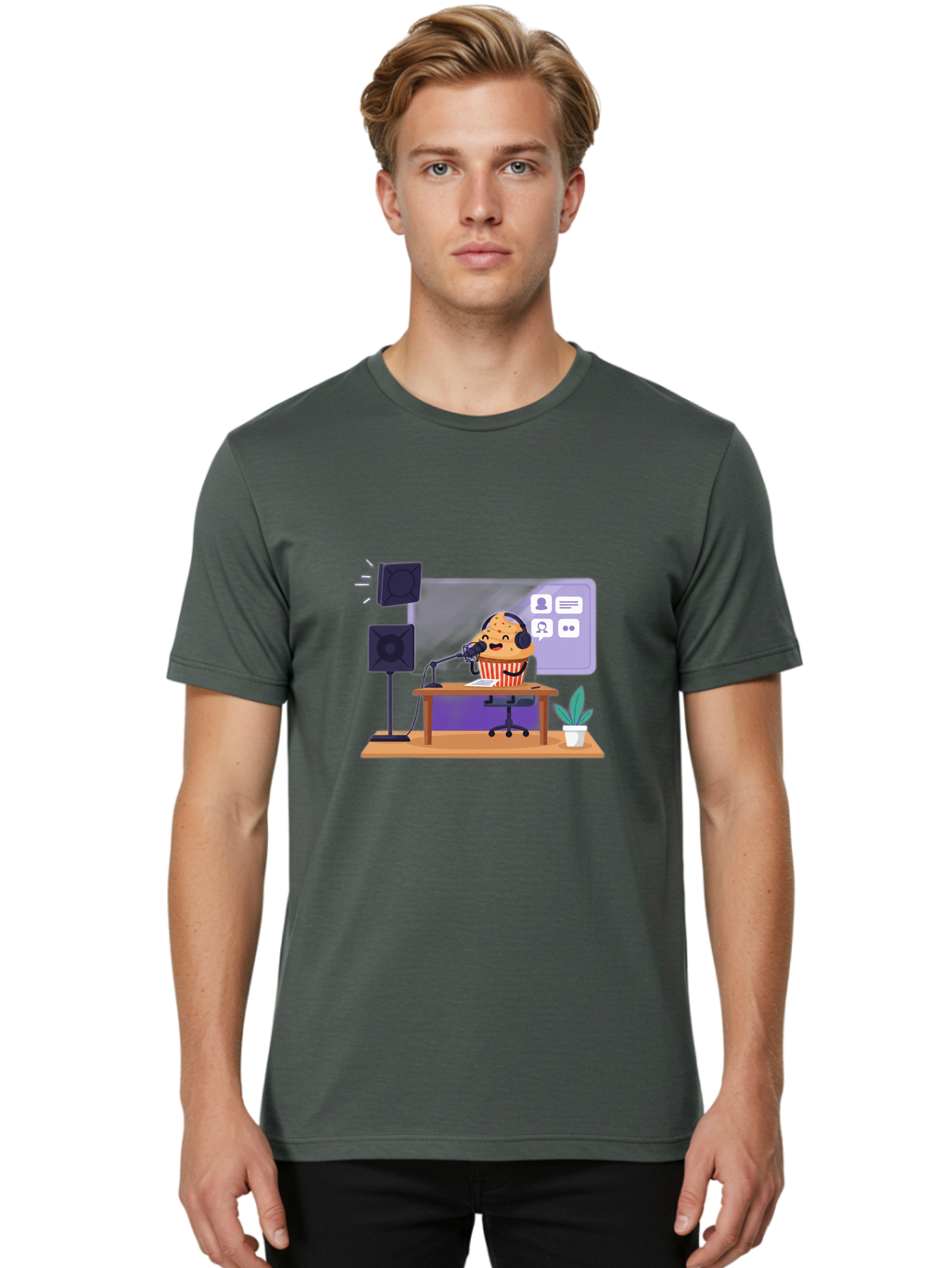 Cookie-Podcast Men'S Graphic Tee, 100% Cotton, Comfortable Casual Summer Wear, Machine Washable, Vintage Camera, Old Camera, Antique Camera, Black Camera, Classic Photography, Photography Equipment, Nostalgic Device, Film Camera, Camera Art Bah782